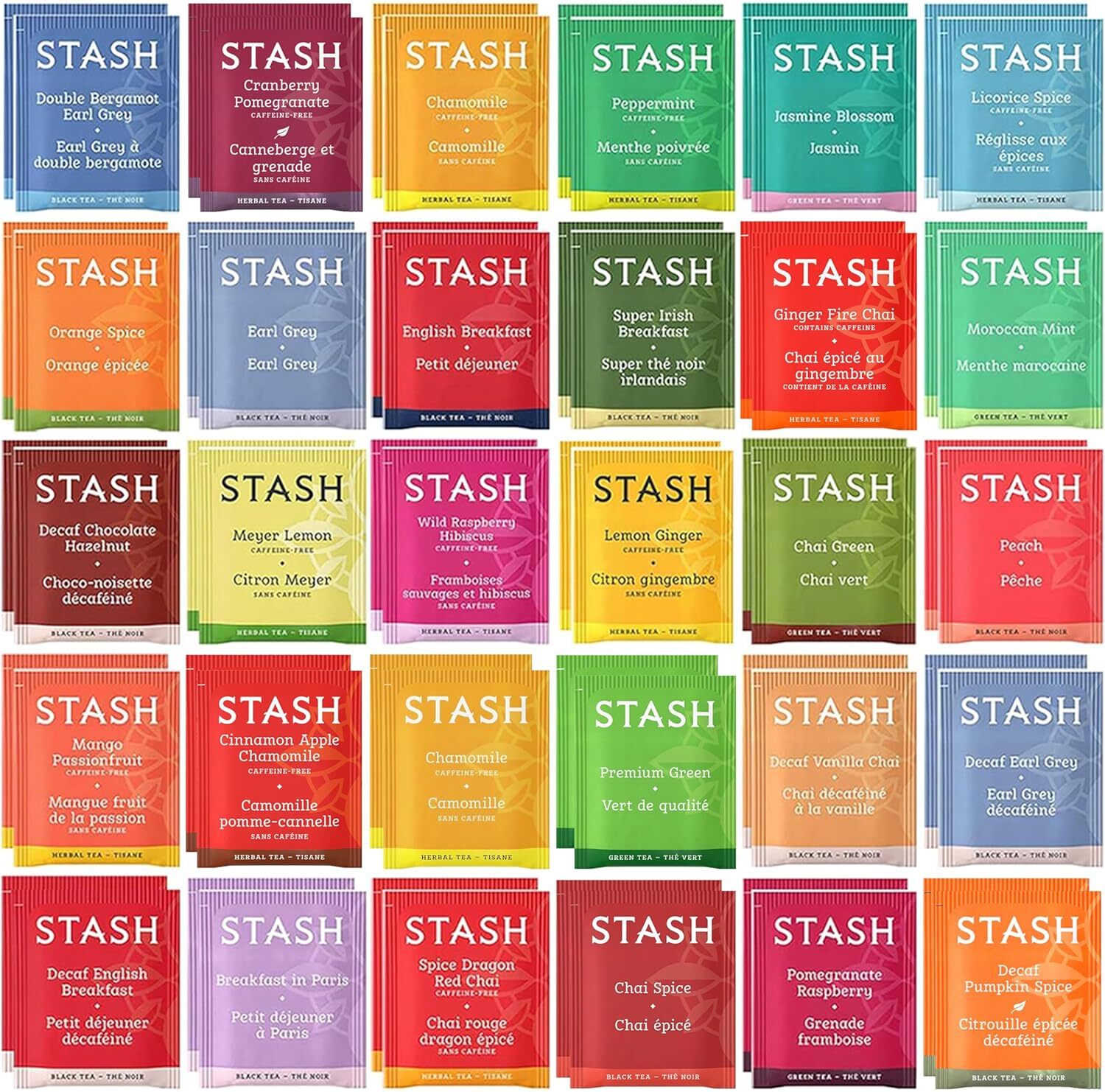 Stash Tea Bags Sampler - 52 Count of Gourmet Flavors | Anna and Sarah