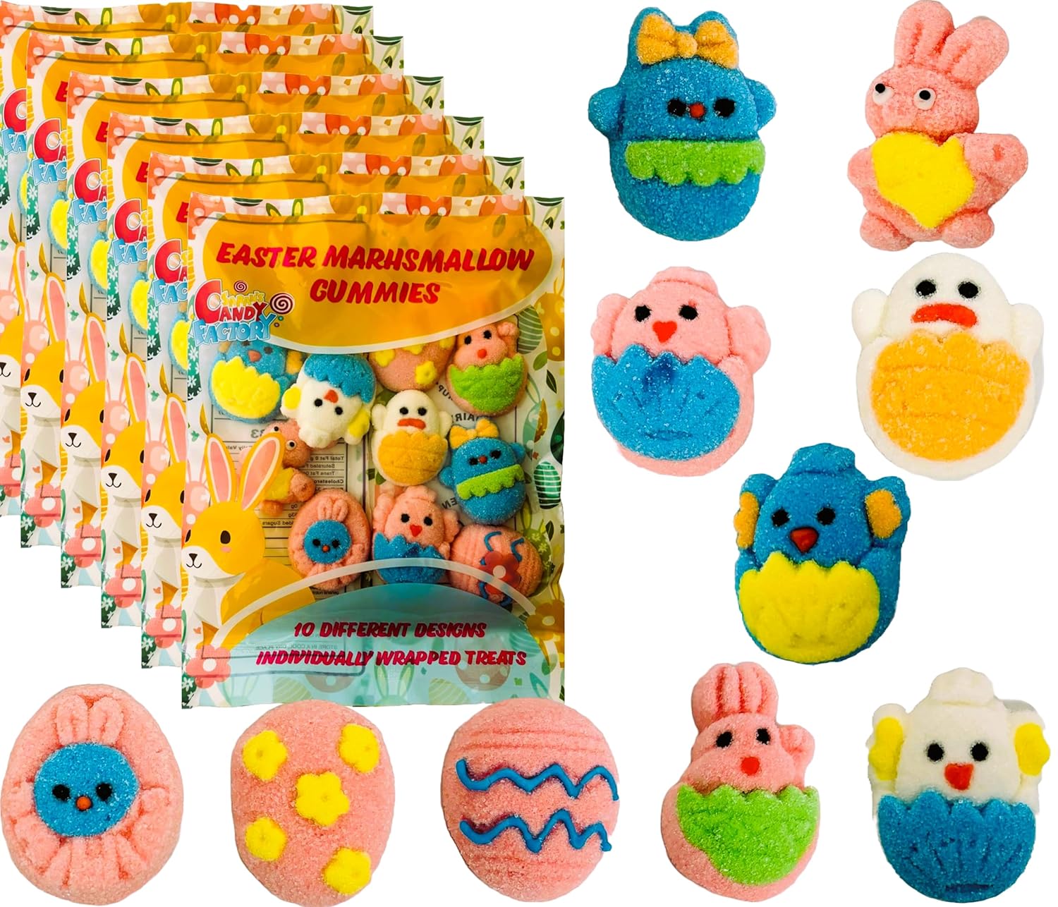 Easter Marshmallow Gummies - 10 Fun Designs
