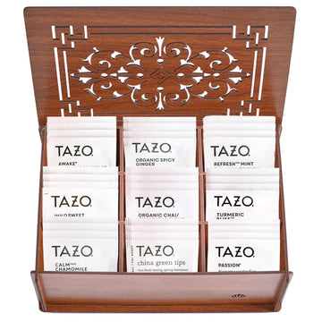 Tea Sampler Variety Pack - 80 Premium Tea Bags in Organizer | 9 Flavors of Herbal, Green & Black Tea - 0