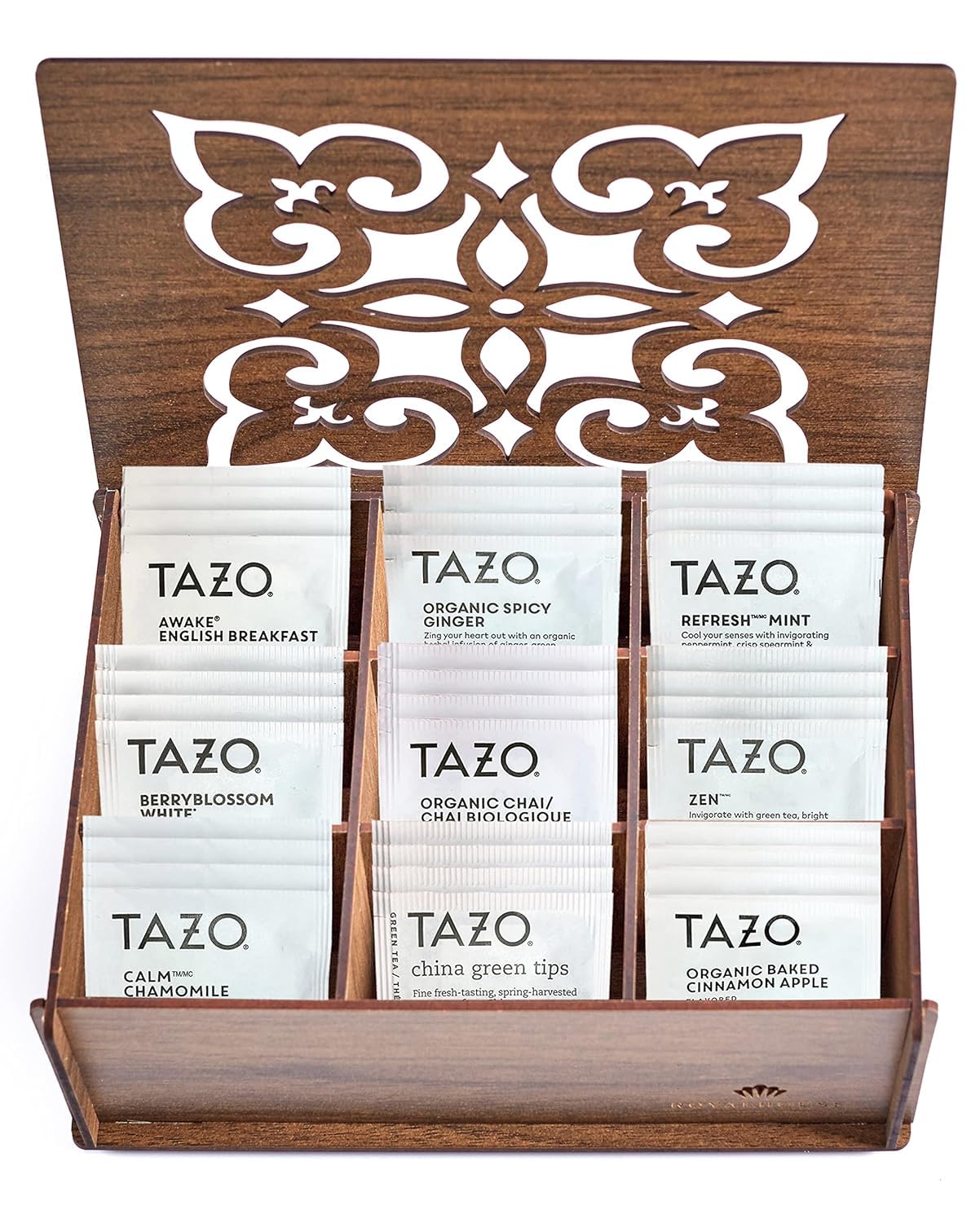 Tea Sampler Variety Pack - 80 Premium Tea Bags in Organizer | 9 Flavors of Herbal, Green & Black Tea