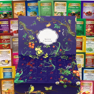 Advent Calendar Tea Bags Sampler Assortment - 24 Flavors for Tea Lovers - 0