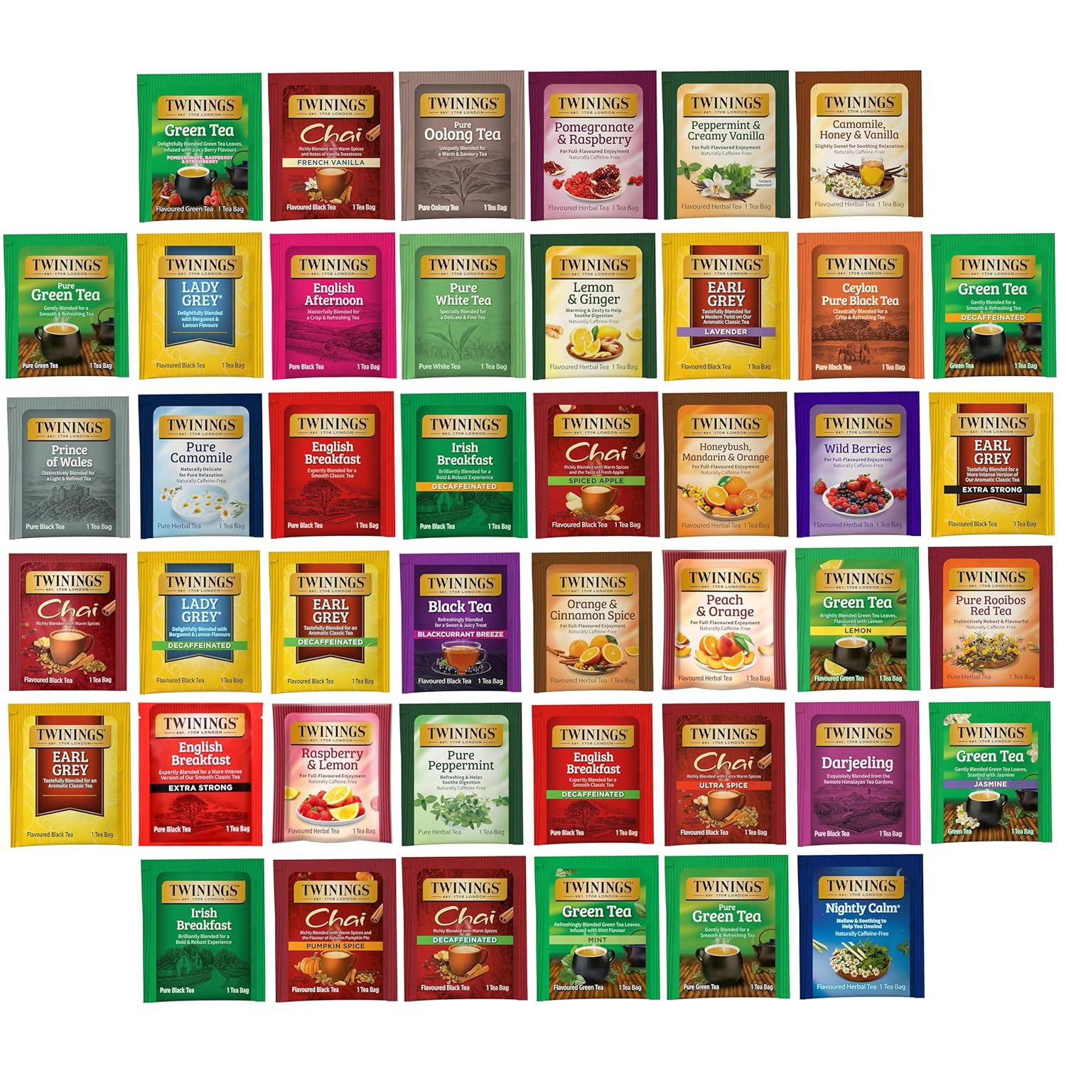 Tea Bag Sampler Assortment - Unique Variety Pack for Tea Lovers