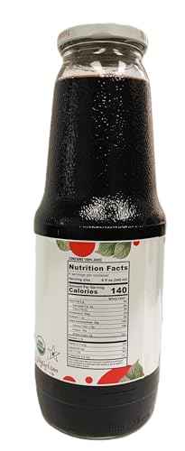 Organic Tart Cherry Juice (33.8 oz, 6 Pack) – USDA Certified & Pure Juice