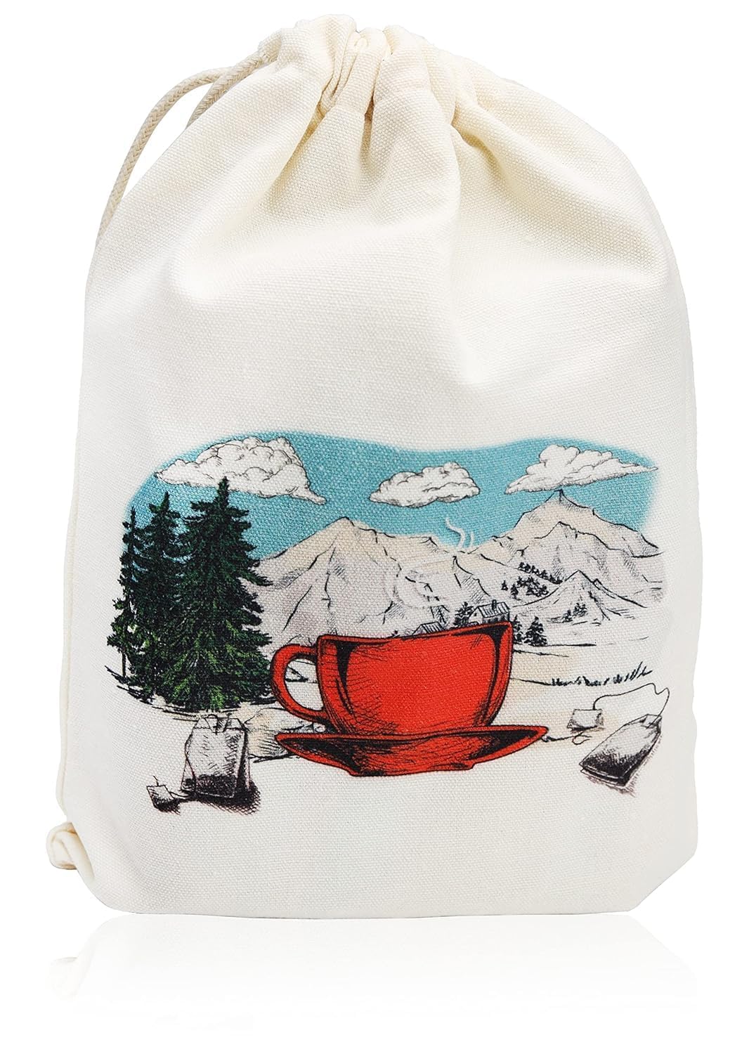 Tea Sampler Variety Pack – 40 Count Assorted Tea Bags in Handmade Cotton Pouch