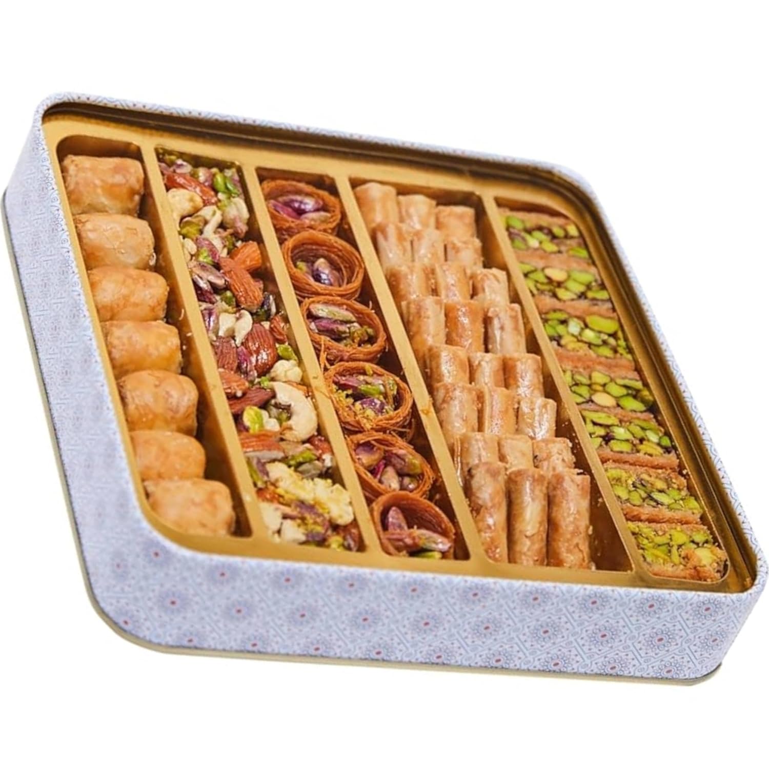 Sarah's Candy Factory 1.1 Lb Assorted Premium Baklava Pastry Gift Box Halal Snacks