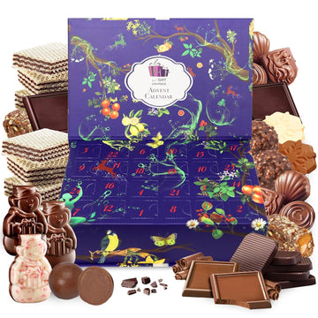 Assorted Chocolate Advent Calendar - Countdown to Christmas with 24 Delightful Chocolates