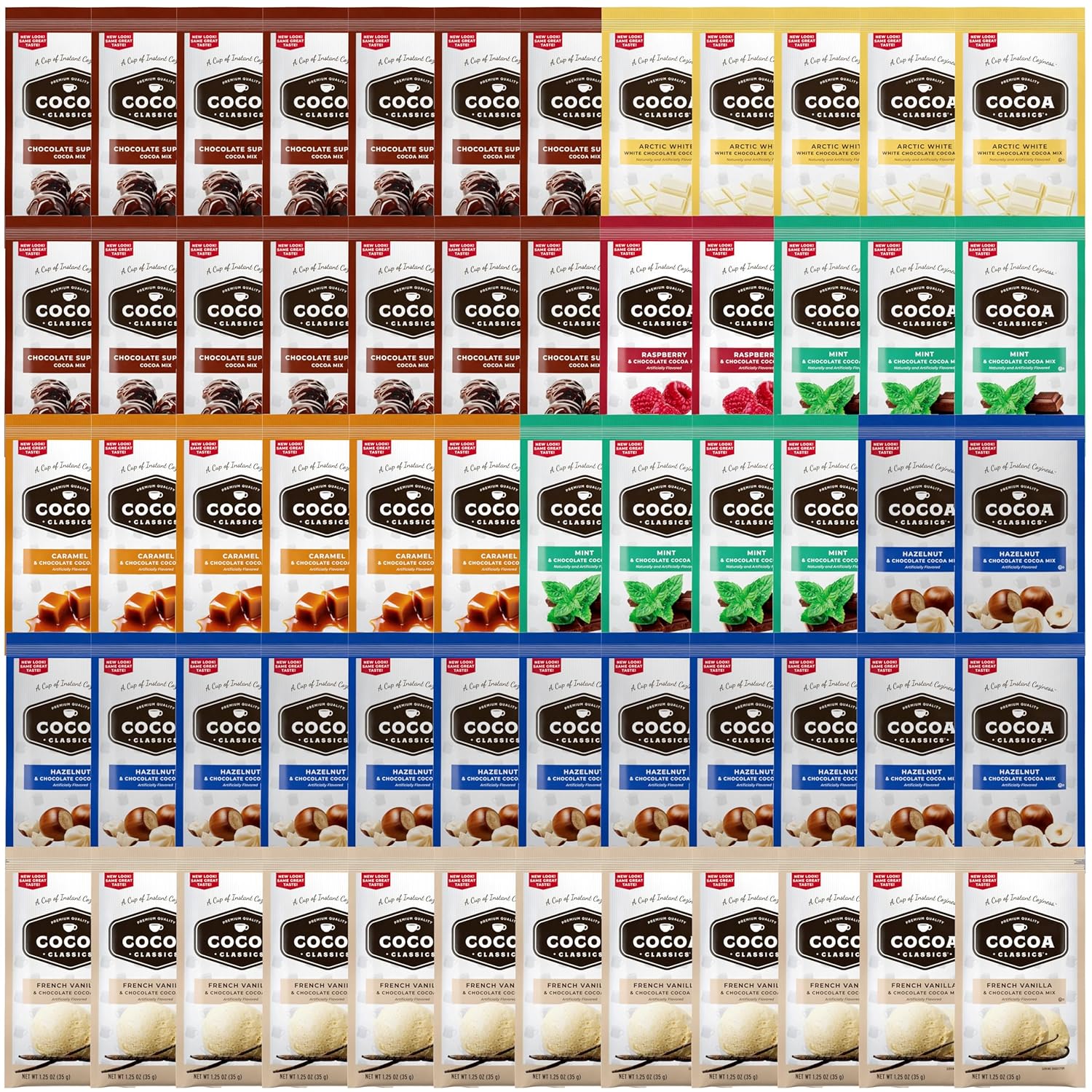 Hot Cocoa Mix Gift Set - Cozy Hot Chocolate Sampler Box for Students, Coworkers, Teens, Family & Friends