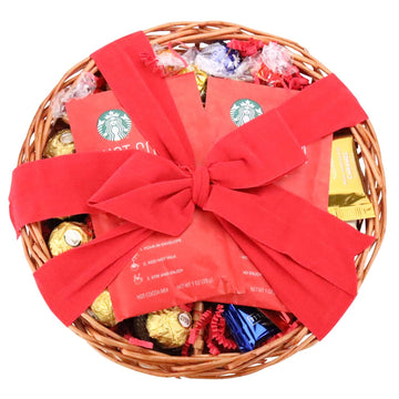 Christmas Chocolate Gift Tray with Truffles & Prime Peppermint Hot Cocoa