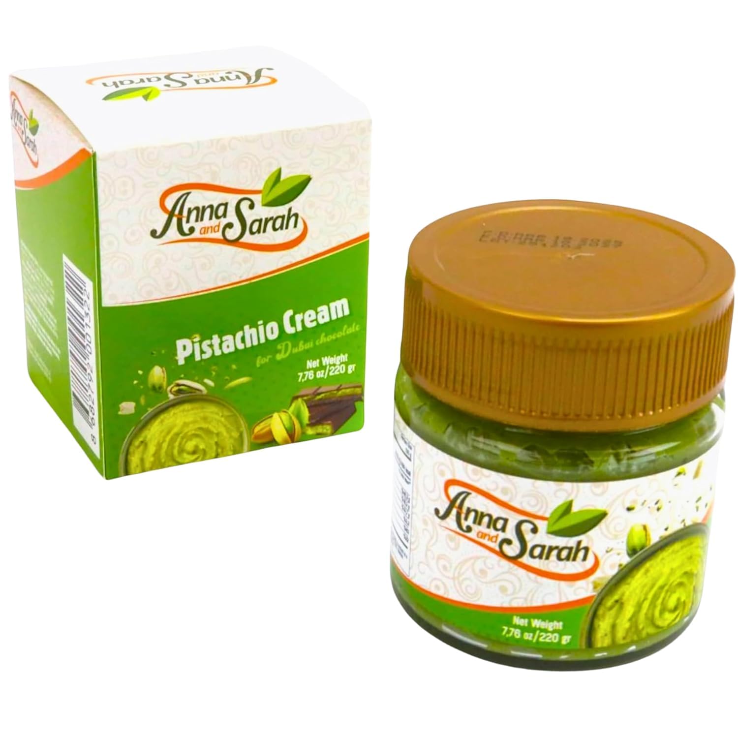 Anna and Sarah Pistachio Cream with Kataifi - 7.75 oz Glass Jar