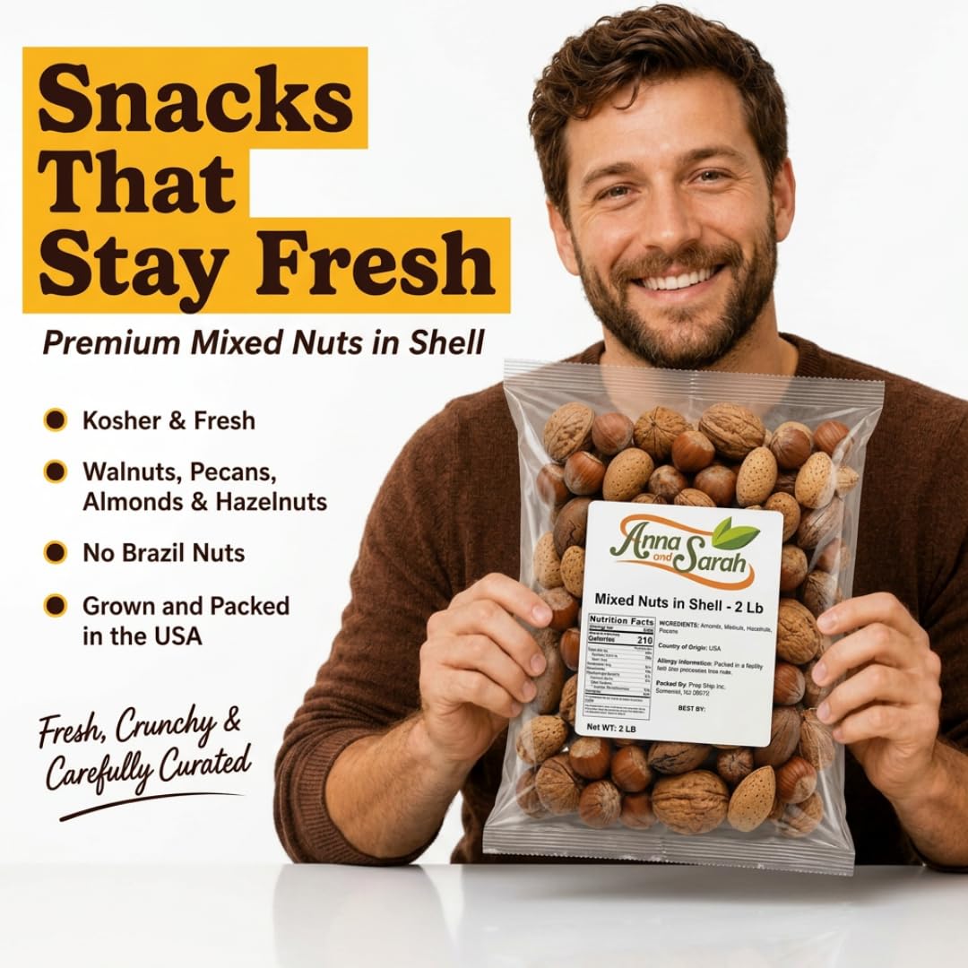 Premium Kosher Mixed Nuts in Shell Bag - NO BRAZIL NUT