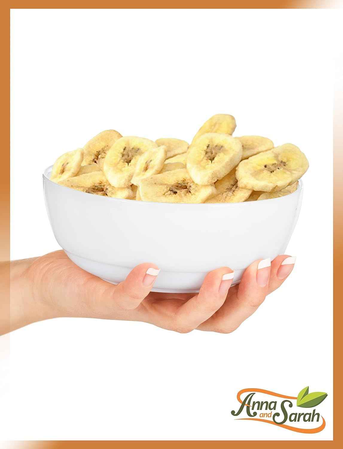 Organic Banana Chips, 3 Lbs Sweetened, Unsulfured, Non-GMO, Kosher, Vegan, Bulk in Resealable bag 48 Oz