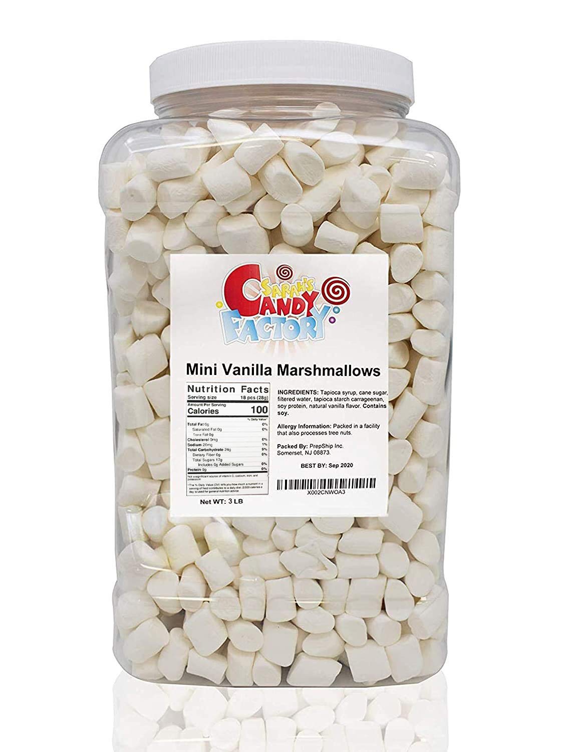 Natural Vegan Marshmallows (3 Lbs) - Soft, Fluffy & Dairy-Free!