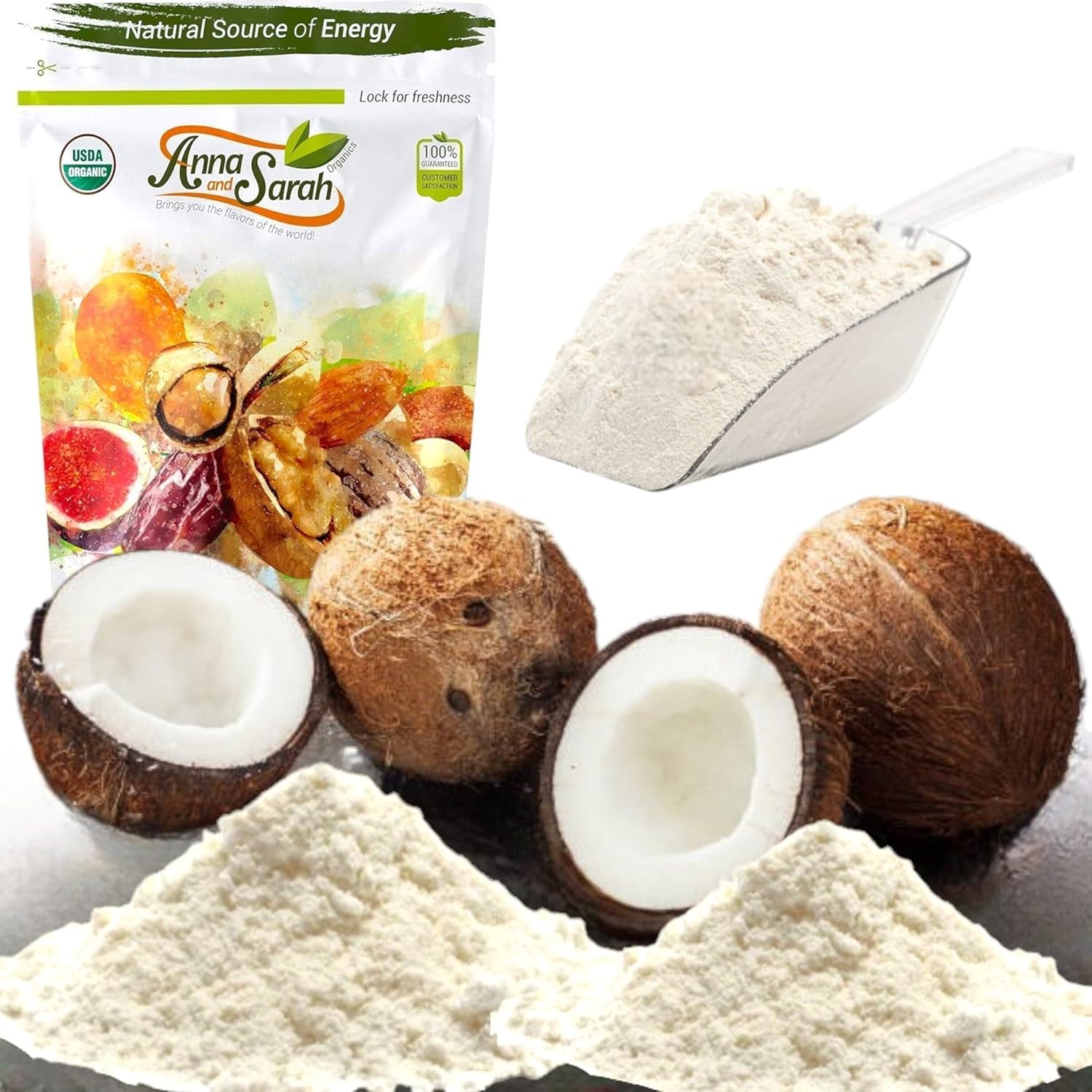 Anna and Sarah Organic Coconut Flour 4 Lbs - Bulk Packs