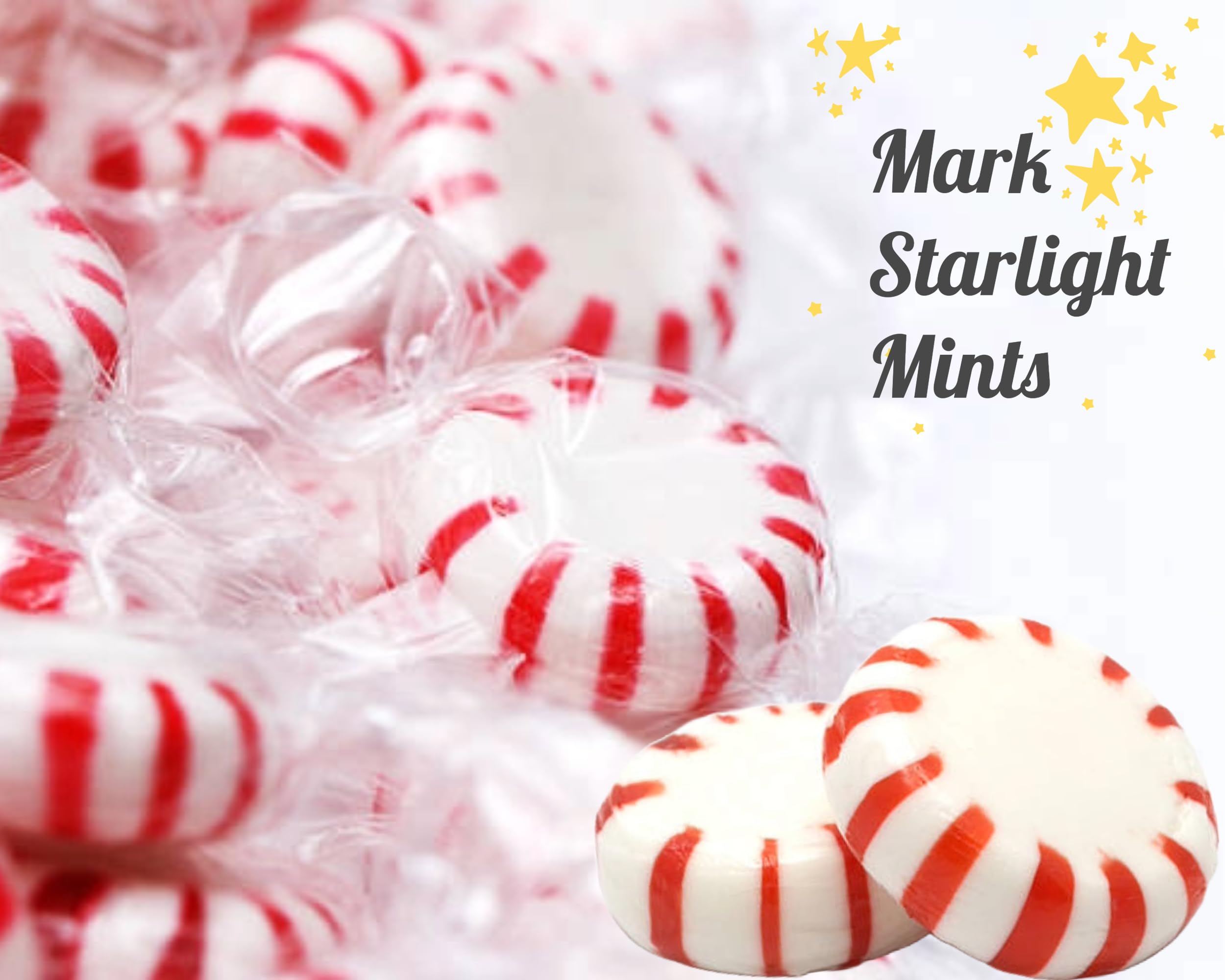 Sarah's Candy Factory Starlight Peppermint Candy Bulk - 5 Pound Resealable Bag