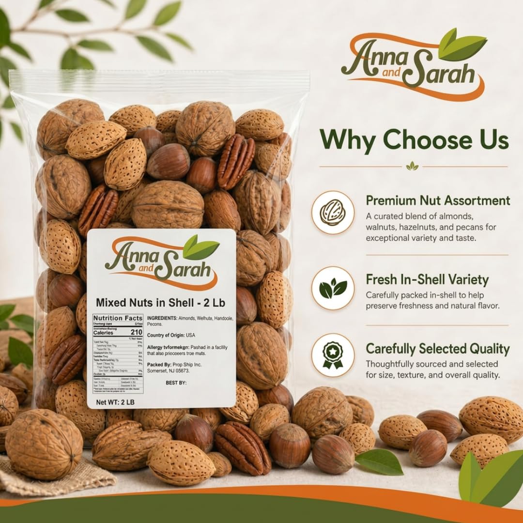 Premium Kosher Mixed Nuts in Shell Bag - NO BRAZIL NUT