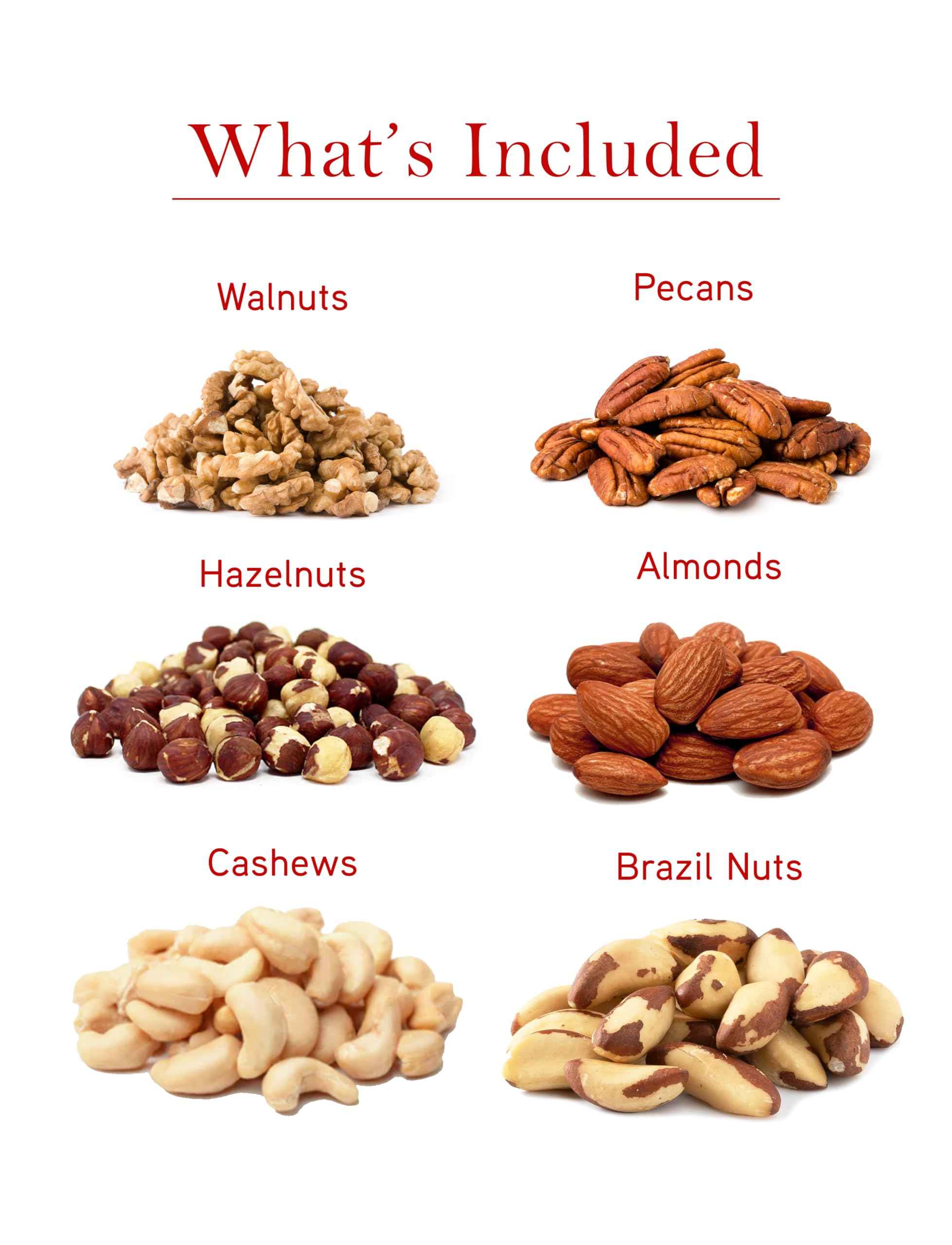 Anna and Sarah Freshly All RAW 6 Variety NUTS in Tray- 24 Oz Healthy Protein Food, All Natural, Vegan, Kosher NON GMO Pecan-Oregon-Almond-Mix-Macadamia-California Pistachios For Party, Birthday ,Gift for Men Women Family