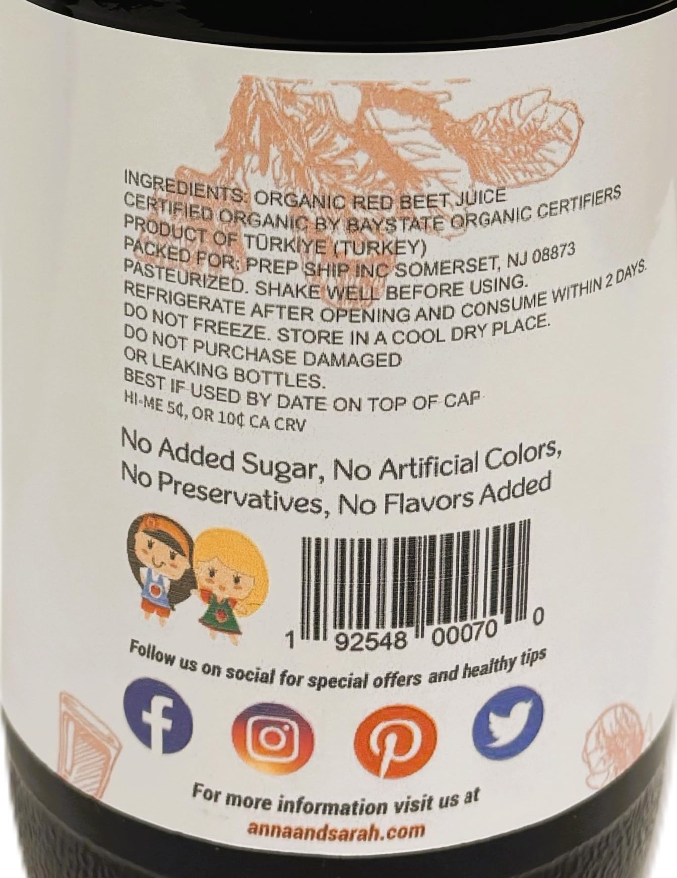 Organic Red Beat Juice (33.8 oz, 4 Pack) – USDA Certified & Pure