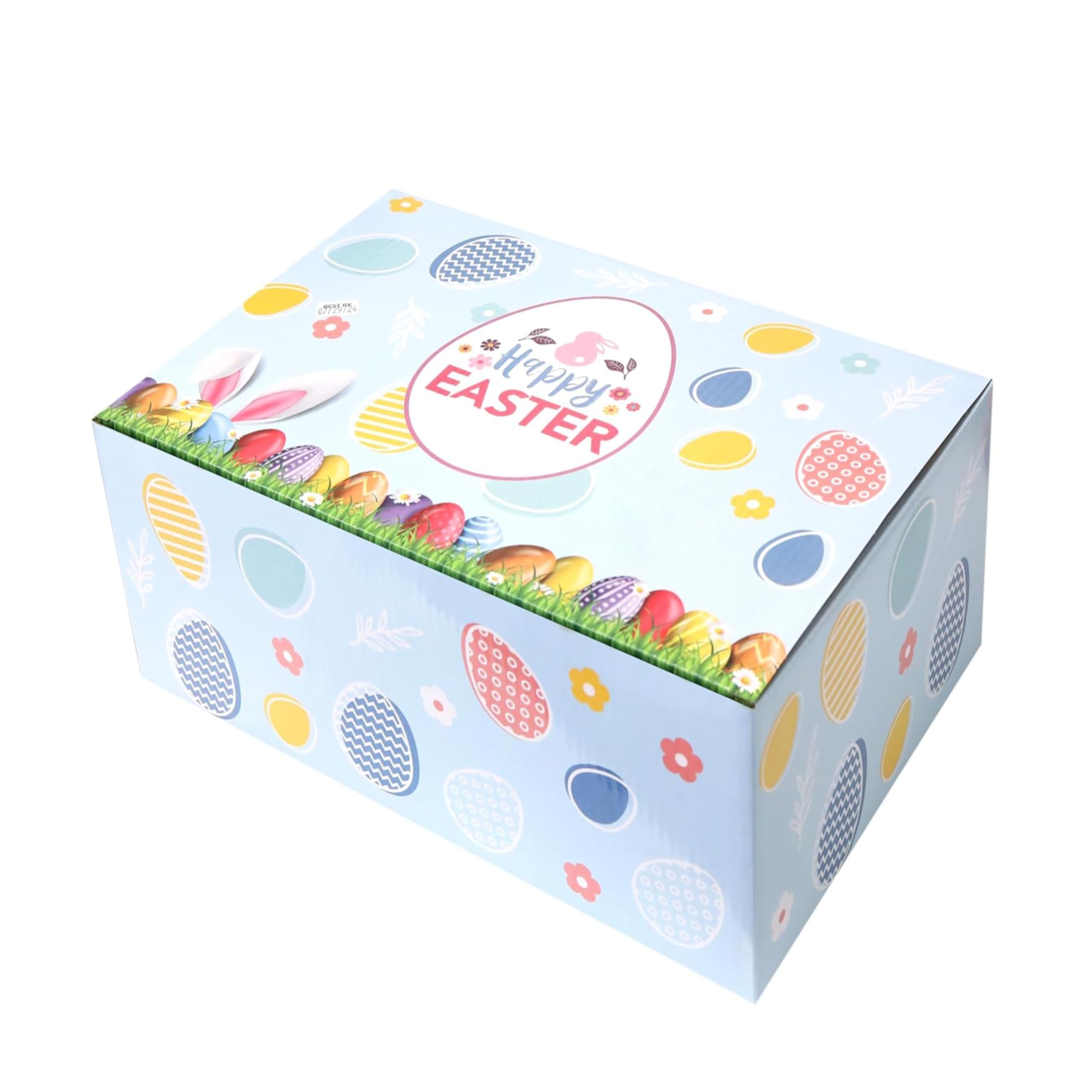 Sarah's Candy Factory Easter Pink Oval Willow Basket Filled with Treats (70 ct)