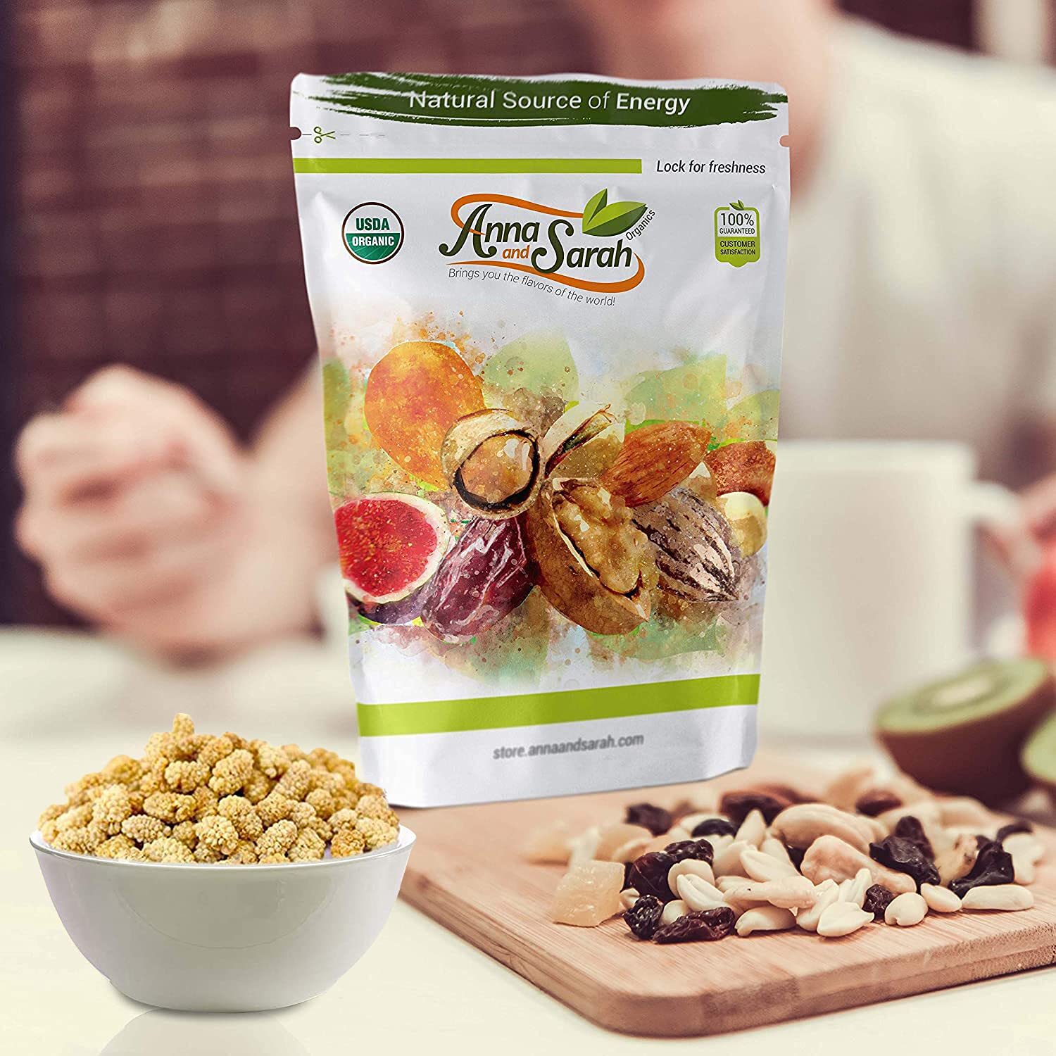 Anna and Sarah Organic Unsulphured Mulberries - 2 Lbs
