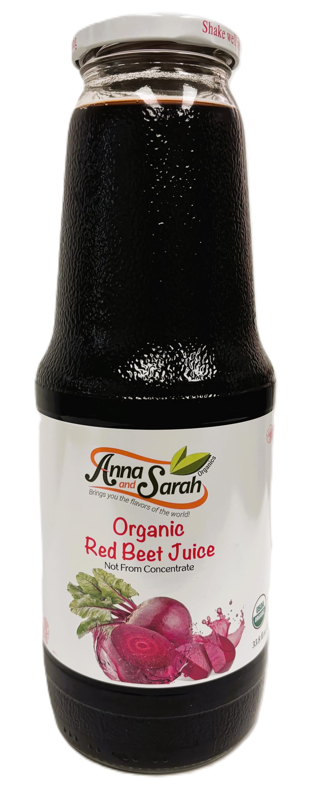Organic Red Beat Juice (33.8 oz, 4 Pack) – USDA Certified & Pure