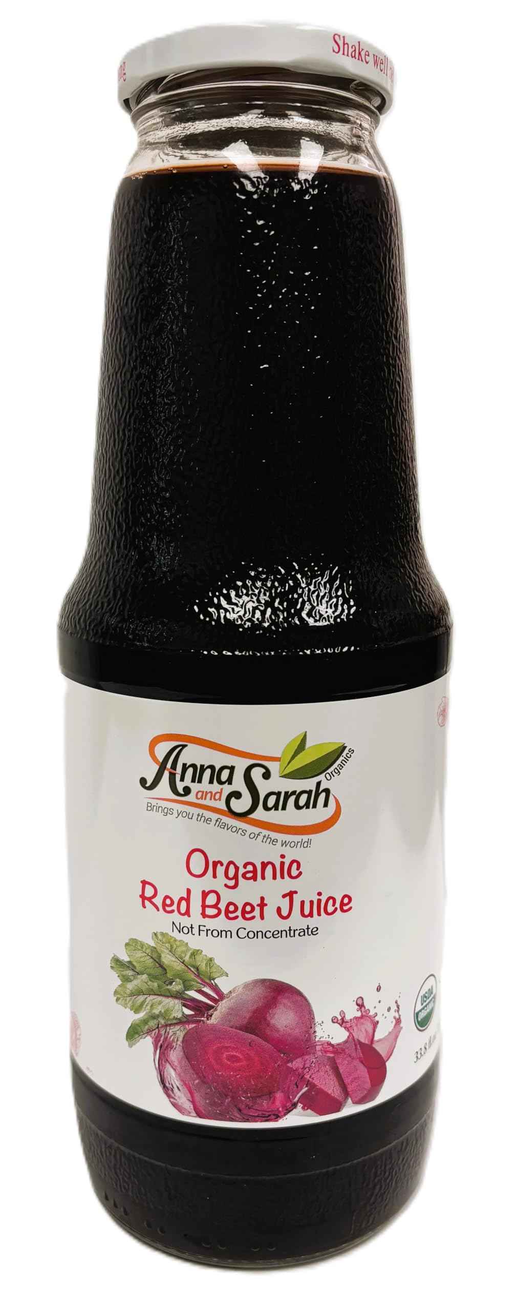 Organic Red Beat Juice (33.8 oz, 6 Pack) – USDA Certified & Pure