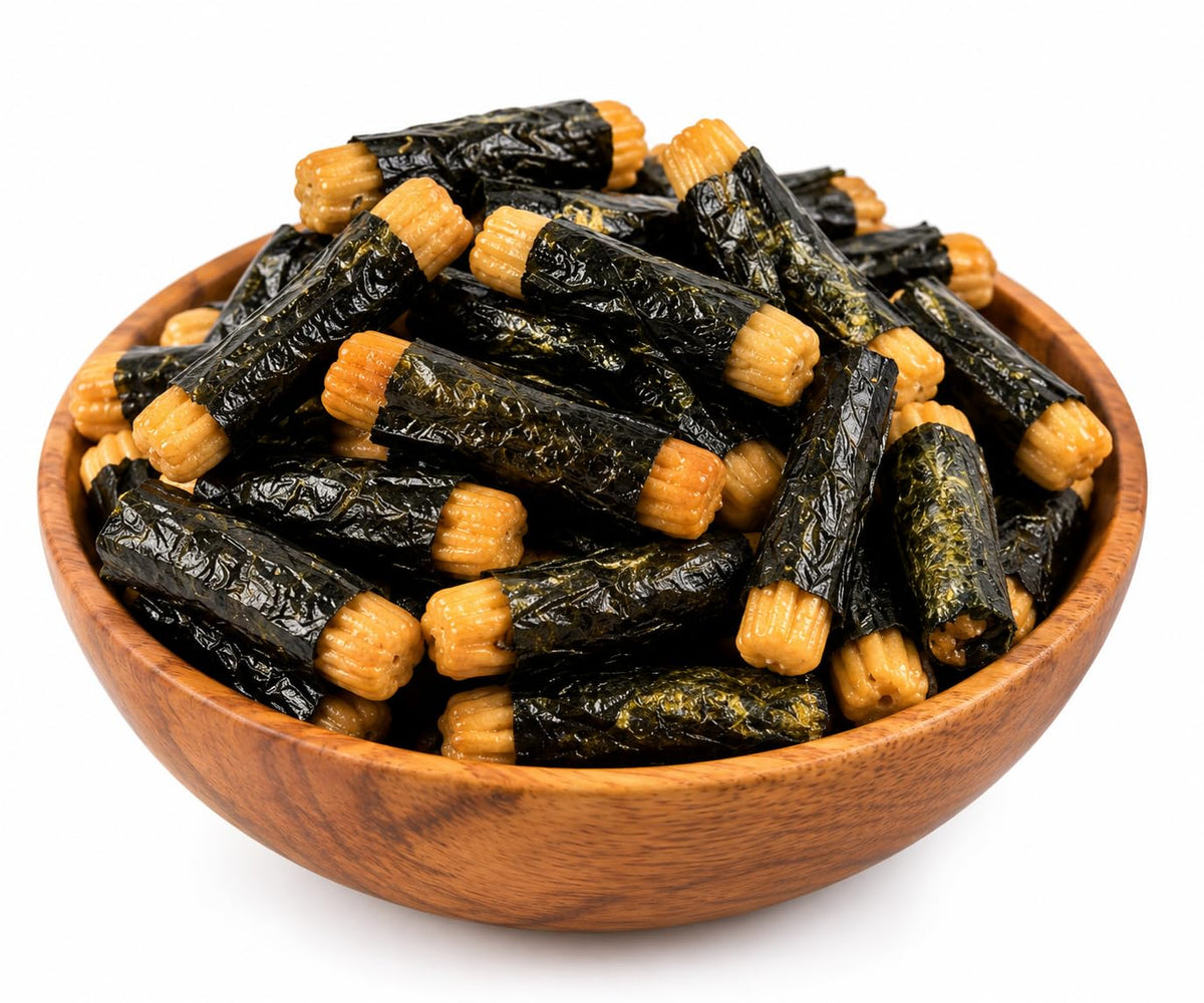 Nori Maki Arare Gluten-Free Japanese Rice Crackers with Seaweed, Bulk 13.2 lb – view 2
