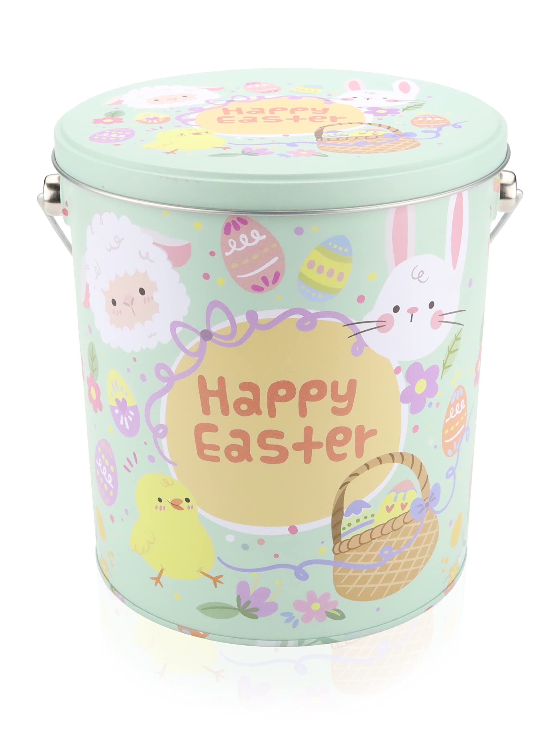 Sarah's Candy Factory Easter Snack Green Tin - 46 Count of Delicious Treats