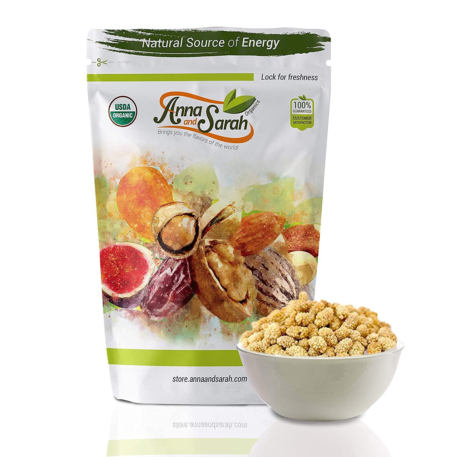 Anna and Sarah Organic Unsulphured Mulberries - 2 Lbs