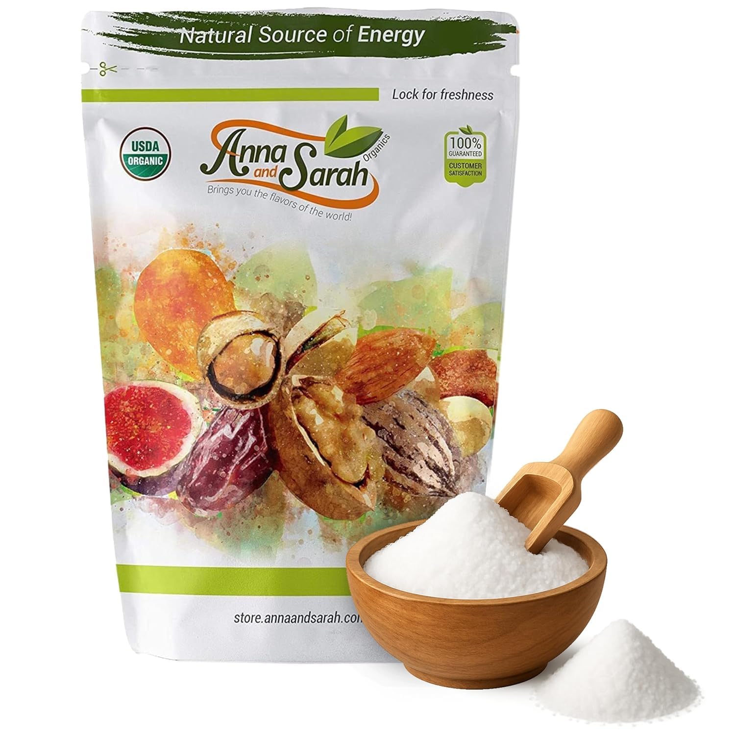 Organic Monk Fruit Sweetener 20 lbs: Bulk 4-Pack White Sugar Sub