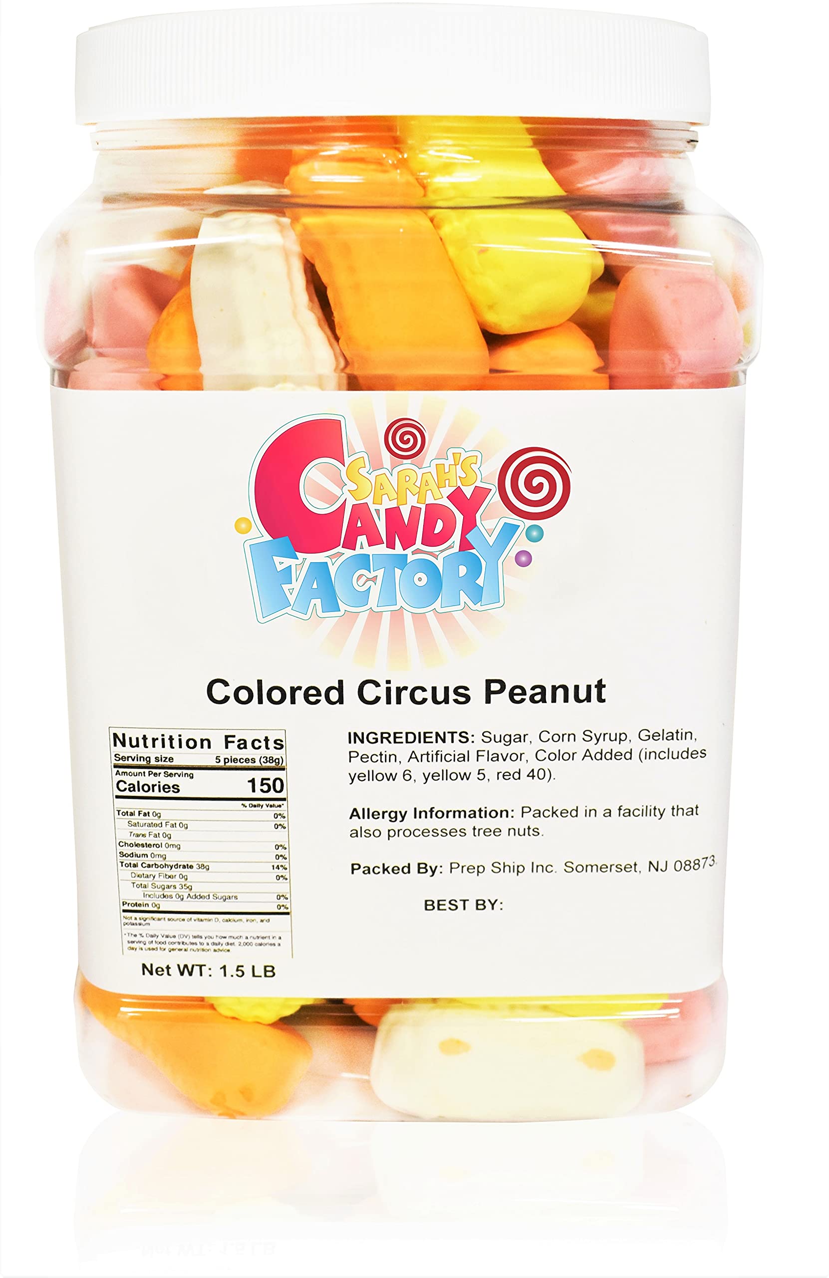 Sarah's Candy Factory Assorted Circus Peanuts Marshmallow - 1.5 Lbs