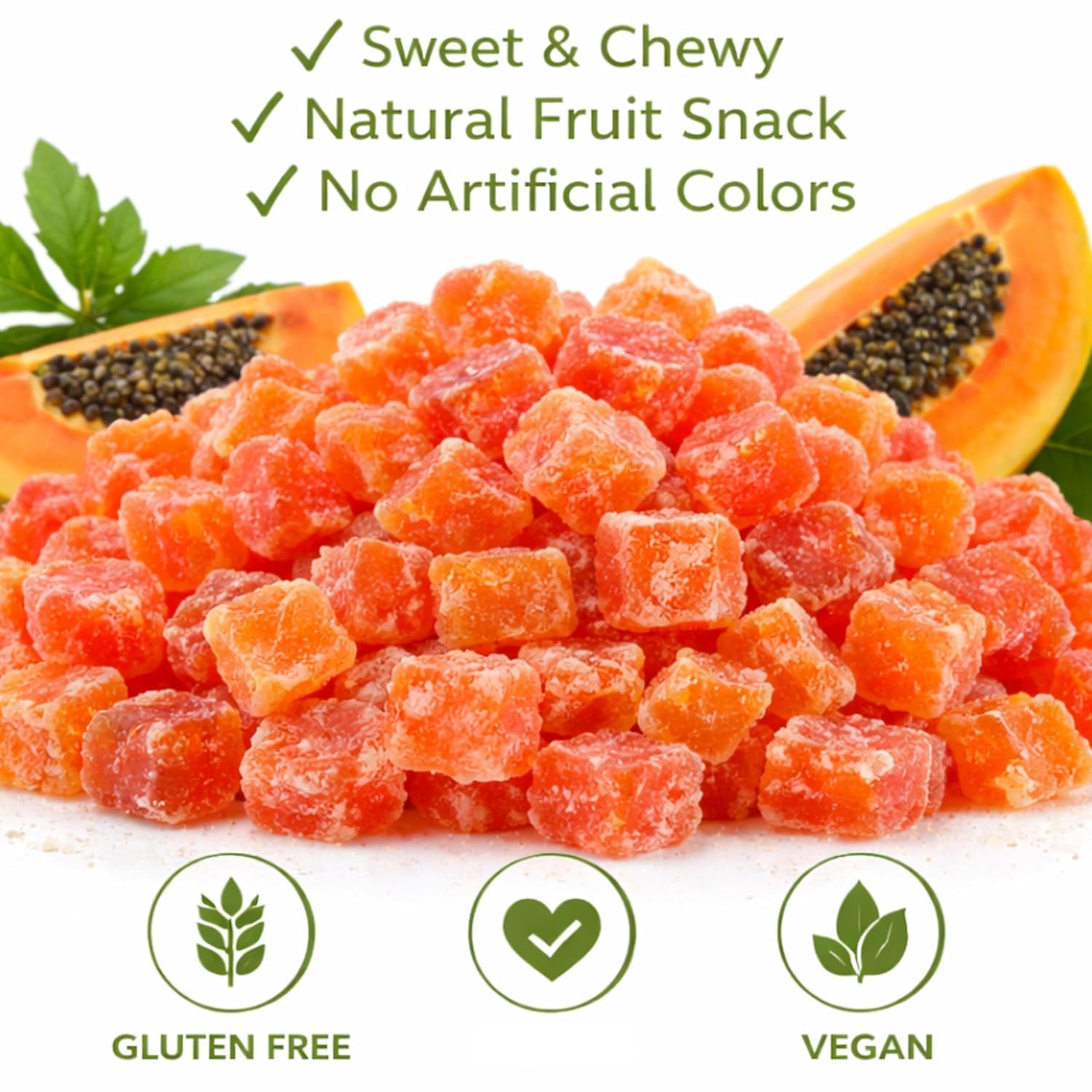 Anna and Sarah Natural Dehydrated Papaya Chunks