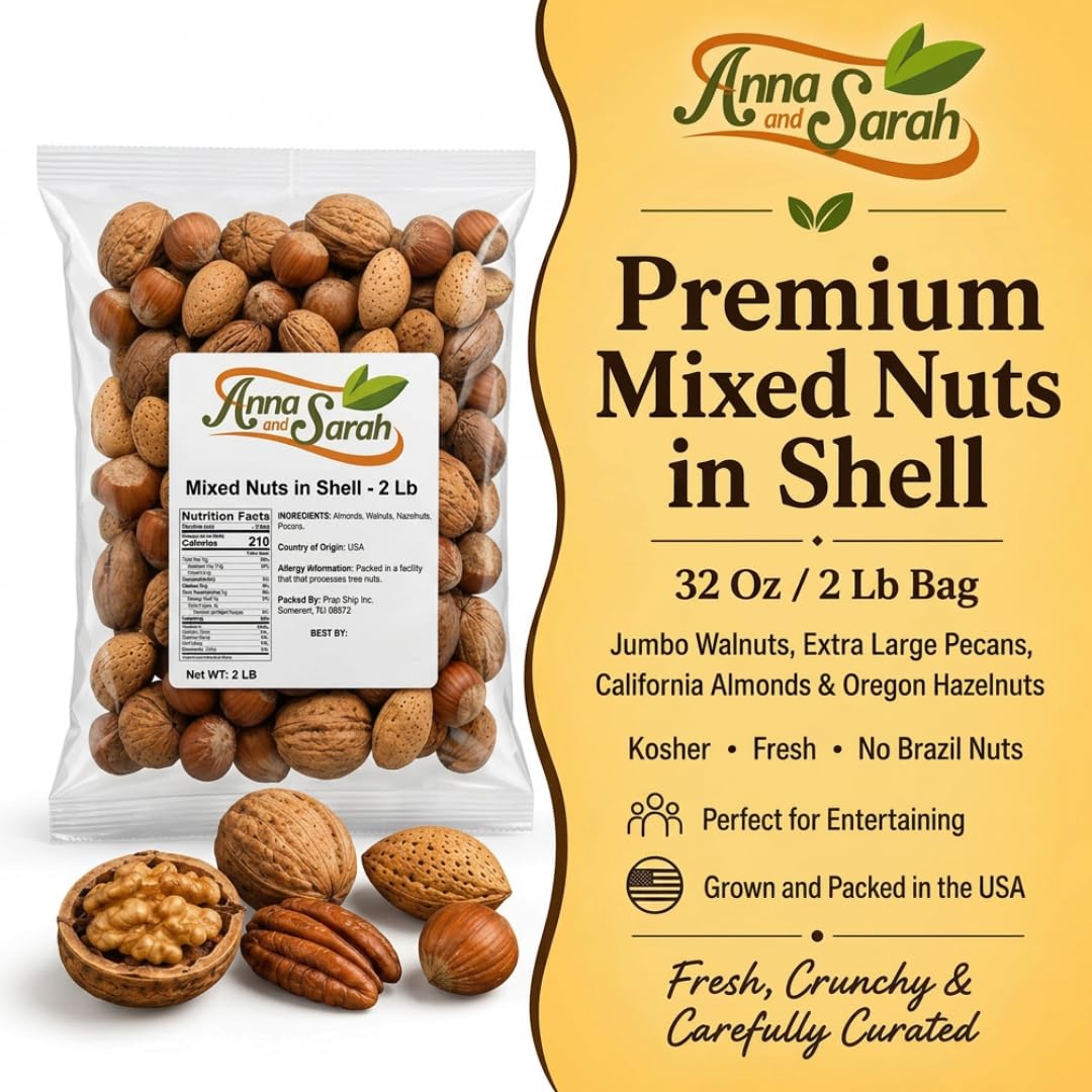 Premium Kosher Mixed Nuts in Shell Bag - NO BRAZIL NUT