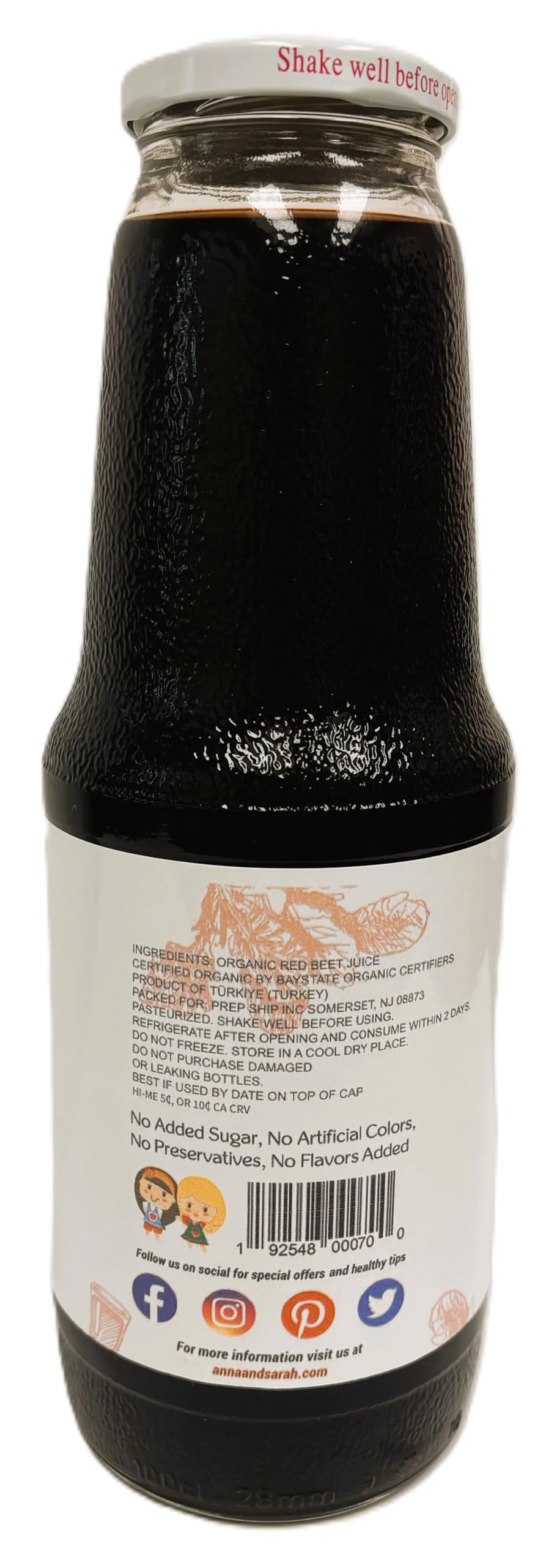 Organic Red Beat Juice (33.8 oz, 4 Pack) – USDA Certified & Pure