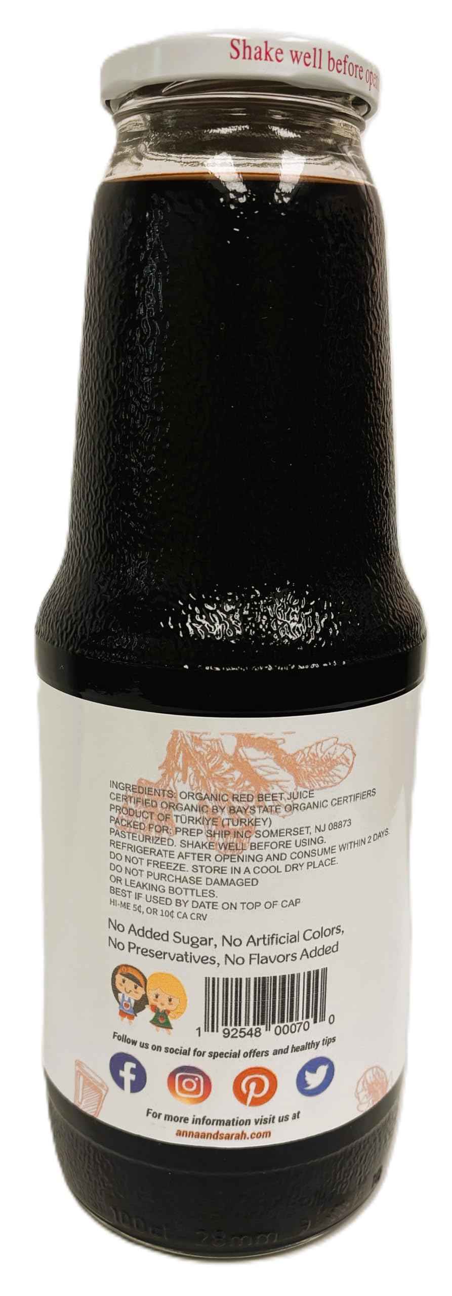 Organic Red Beat Juice (33.8 oz, 6 Pack) – USDA Certified & Pure