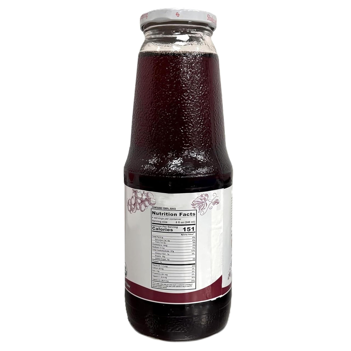 Organic Grape Juice 33.8 oz 2 Pack - USDA Certified – view 6