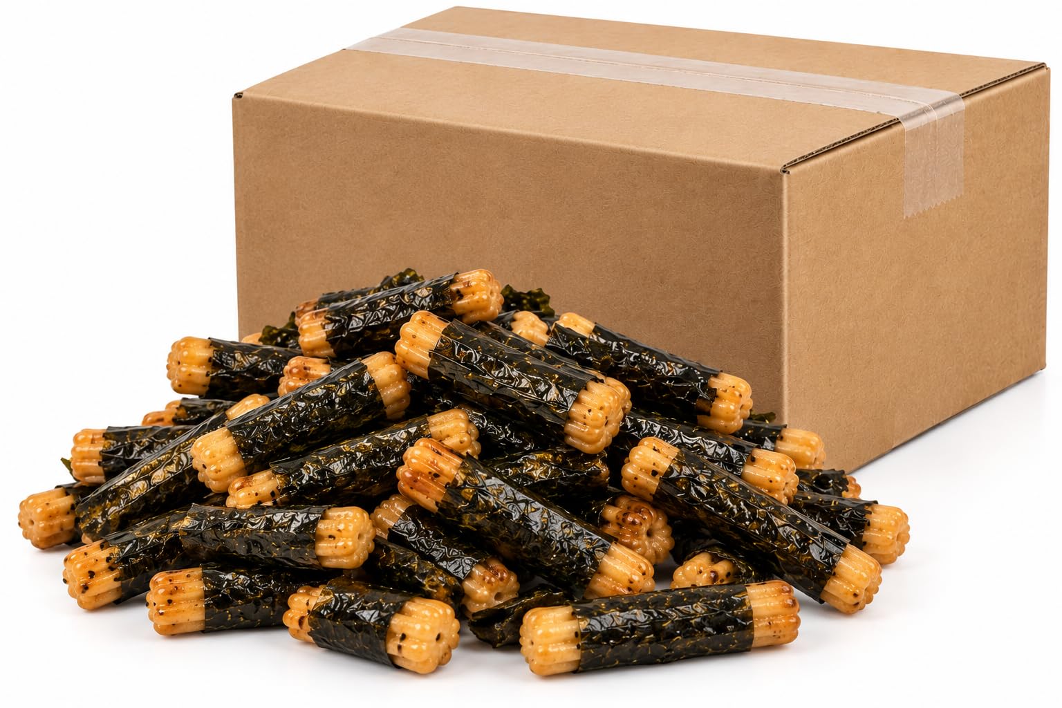 Nori Maki Arare Gluten-Free Japanese Rice Crackers with Seaweed, Bulk 13.2 lb