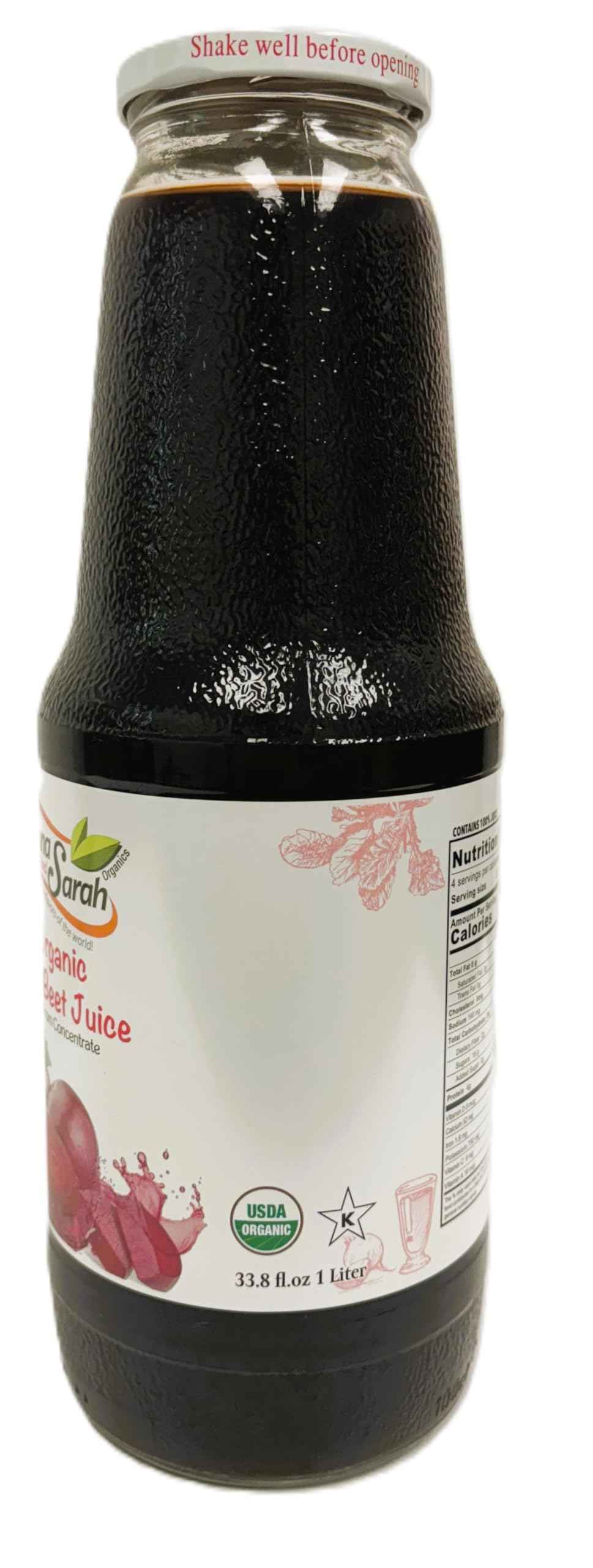 Organic Red Beat Juice (33.8 oz, 6 Pack) – USDA Certified & Pure