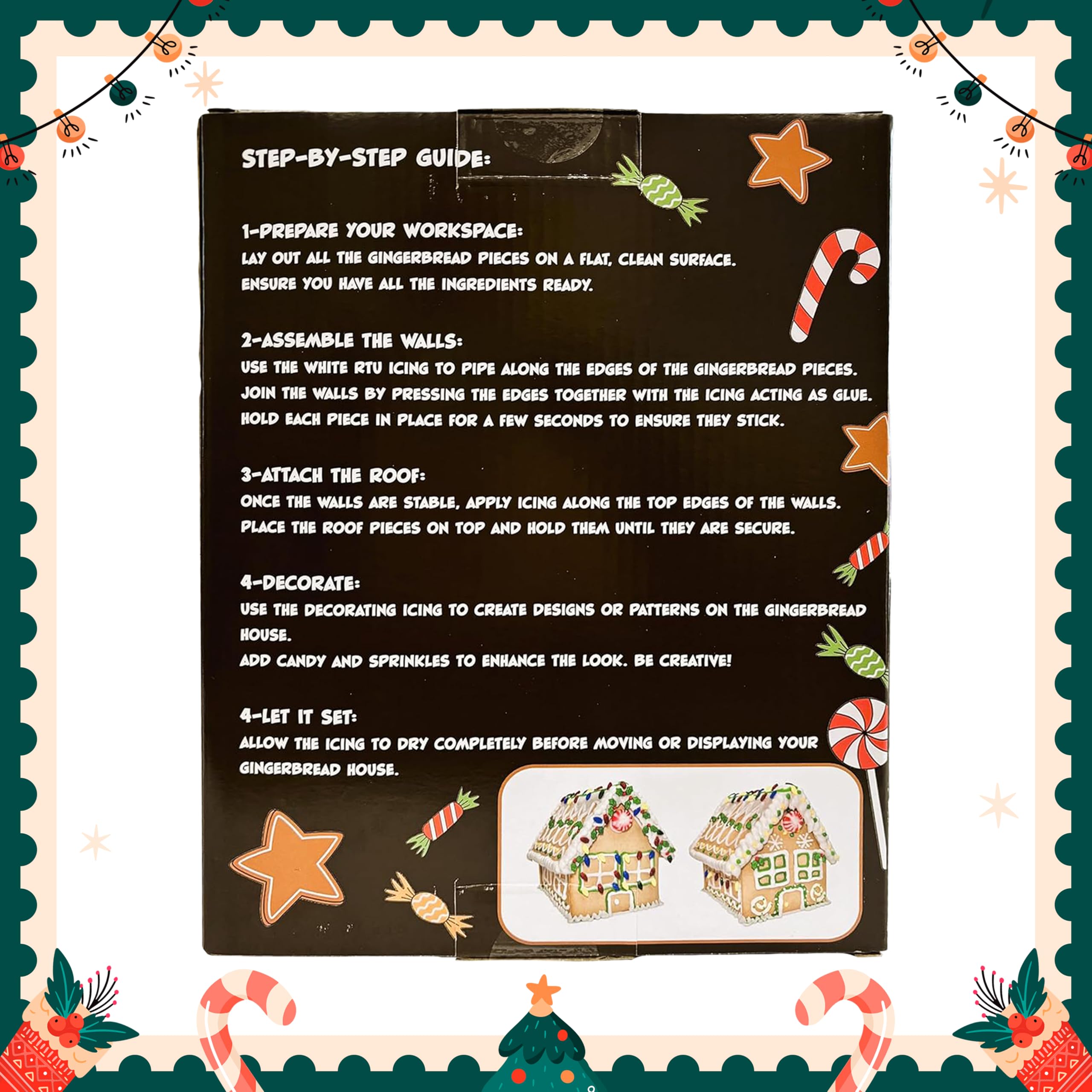 Sarah's Candy Factory Sarah's Candy Factory Gingerbread Cookie House Kit - 2 Lbs - X-Large