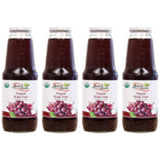 Organic Grape Juice - USDA Certified Pure (33.8 oz, 4 Pack)