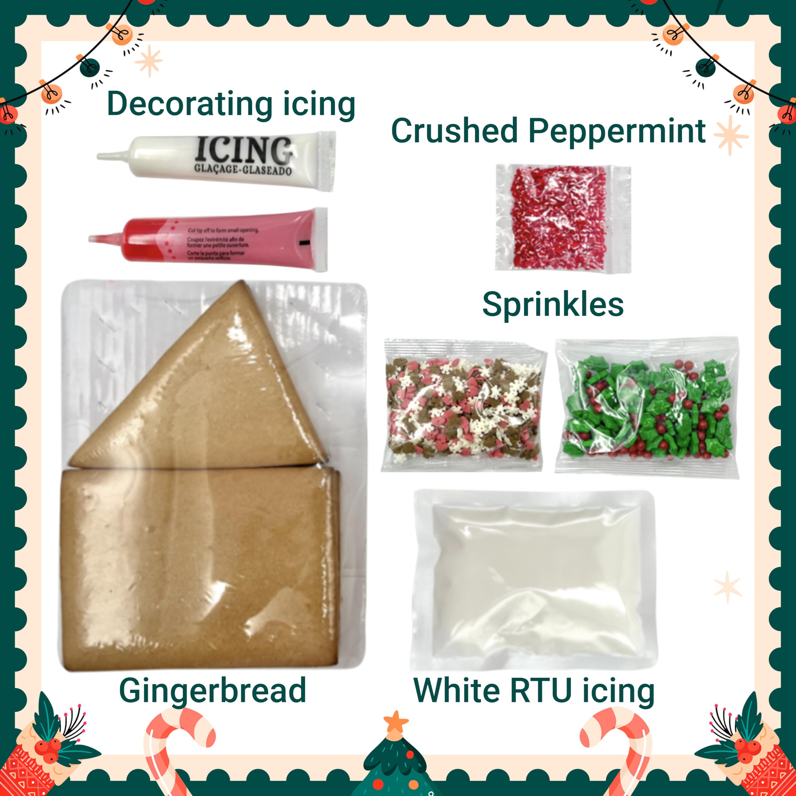 Sarah's Candy Factory Sarah's Candy Factory Gingerbread Cookie House Kit - 1.6 lbs