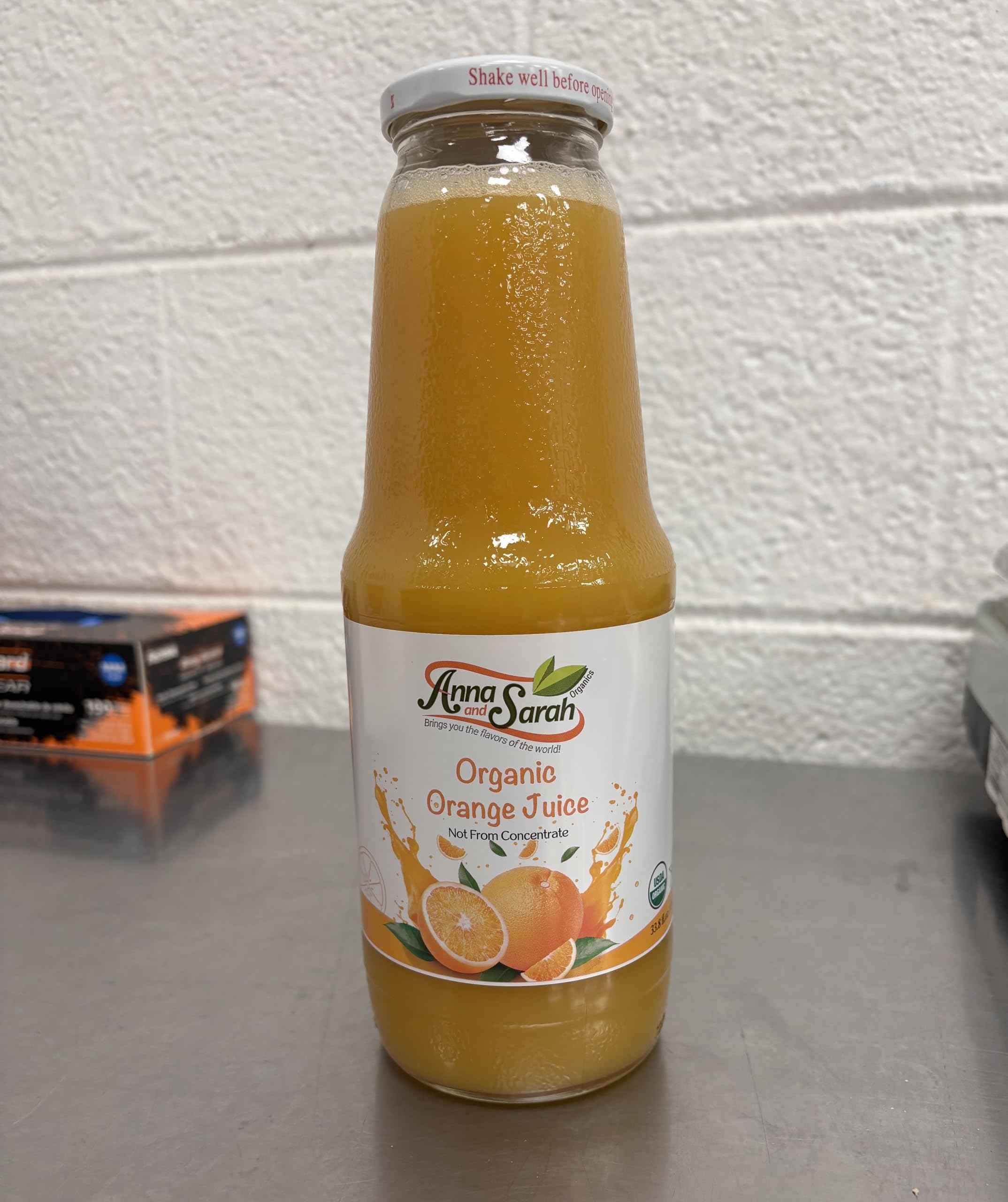 Organic Orange Juice (33.8 oz, 2 Pack) – USDA Certified & Pure