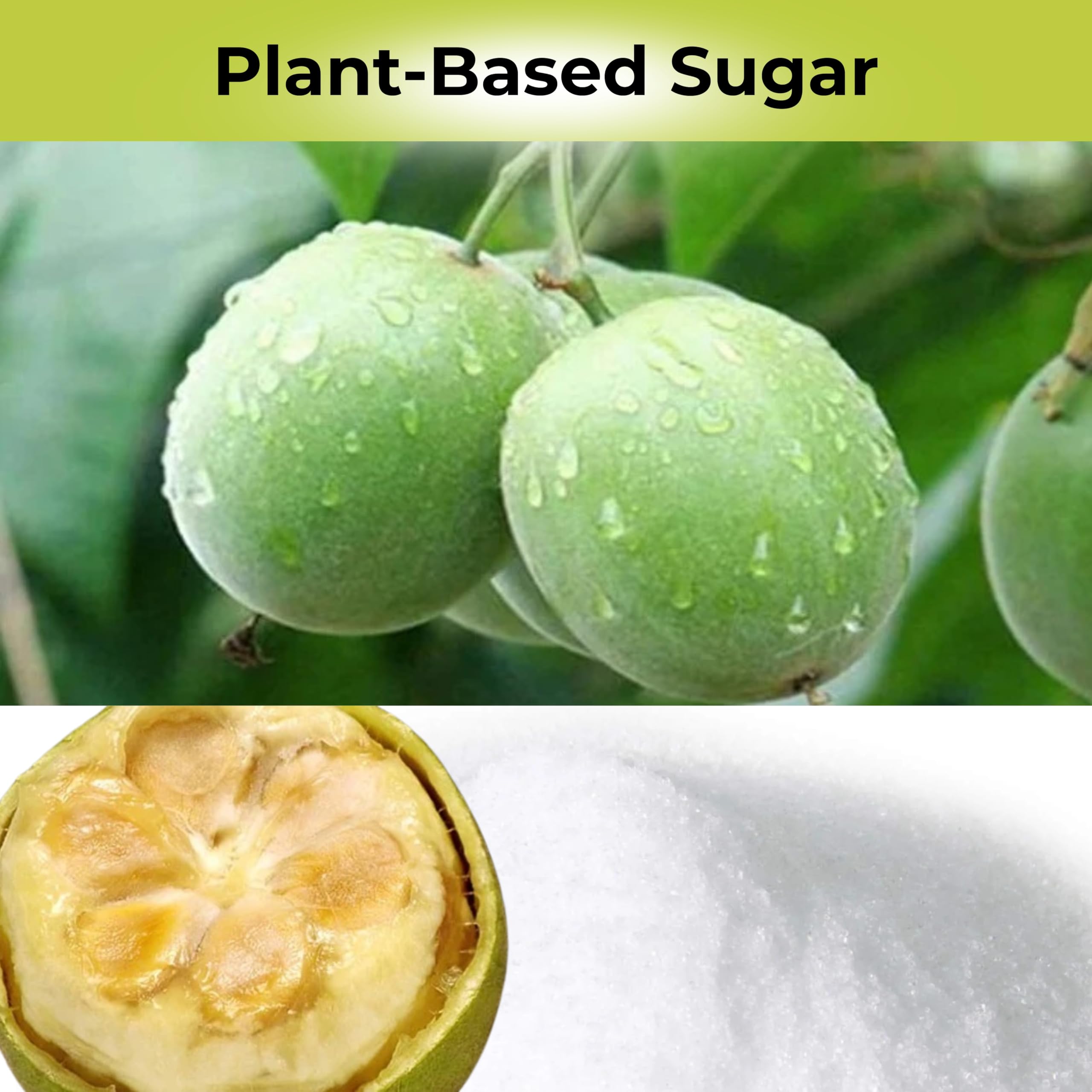 Organic Monk Fruit Sweetener 40 lbs: Bulk 8-Pack White Sugar Sub