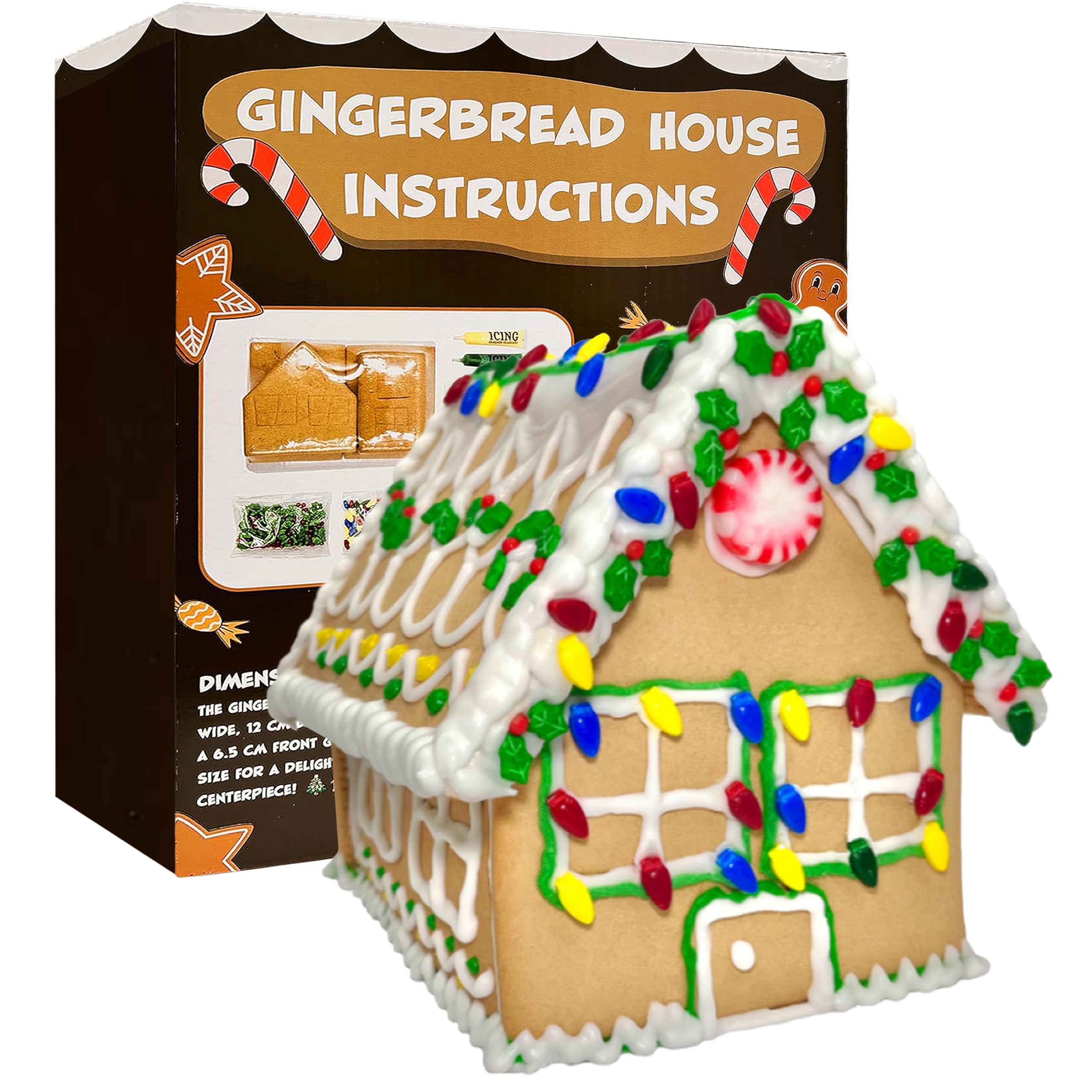 Sarah's Candy Factory Gingerbread Cookie House Kit - 2 Lbs - X-Large