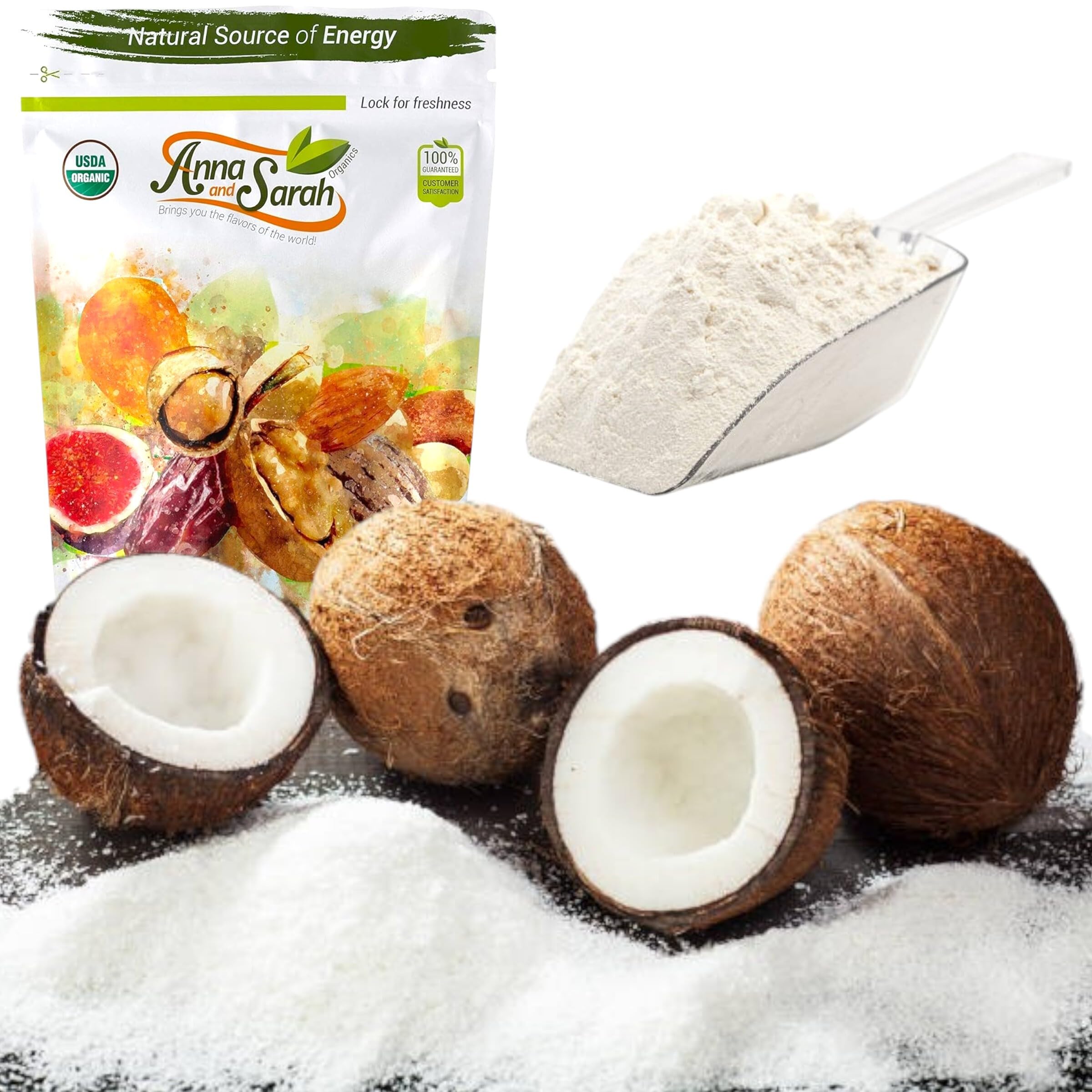 Organic Coconut Flour (2 lbs) - Keto, Gluten-Free & Vegan