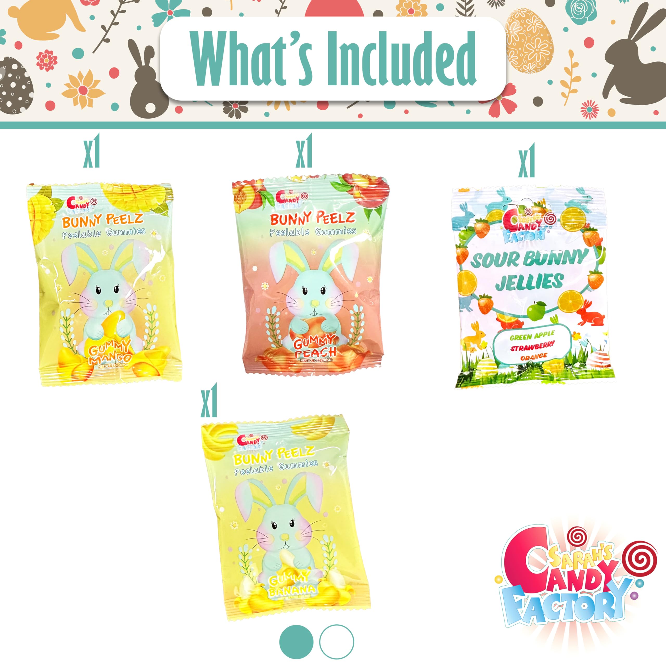 Sarah's Candy Factory Easter Treat Bunny Box (40 Count) - Delightful Snacks and Treats