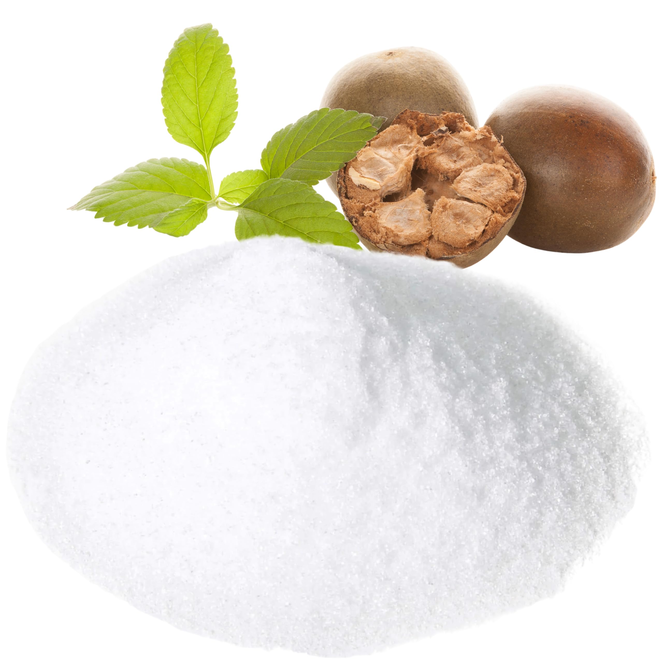 Organic Monk Fruit Sweetener 5 lbs (Pack of 4) Total 20 Lbs, White Sugar Substitute with Erythritol Plant-Based, Kosher, NON GMO, Vegan, Gluten Free, Resealable Bags