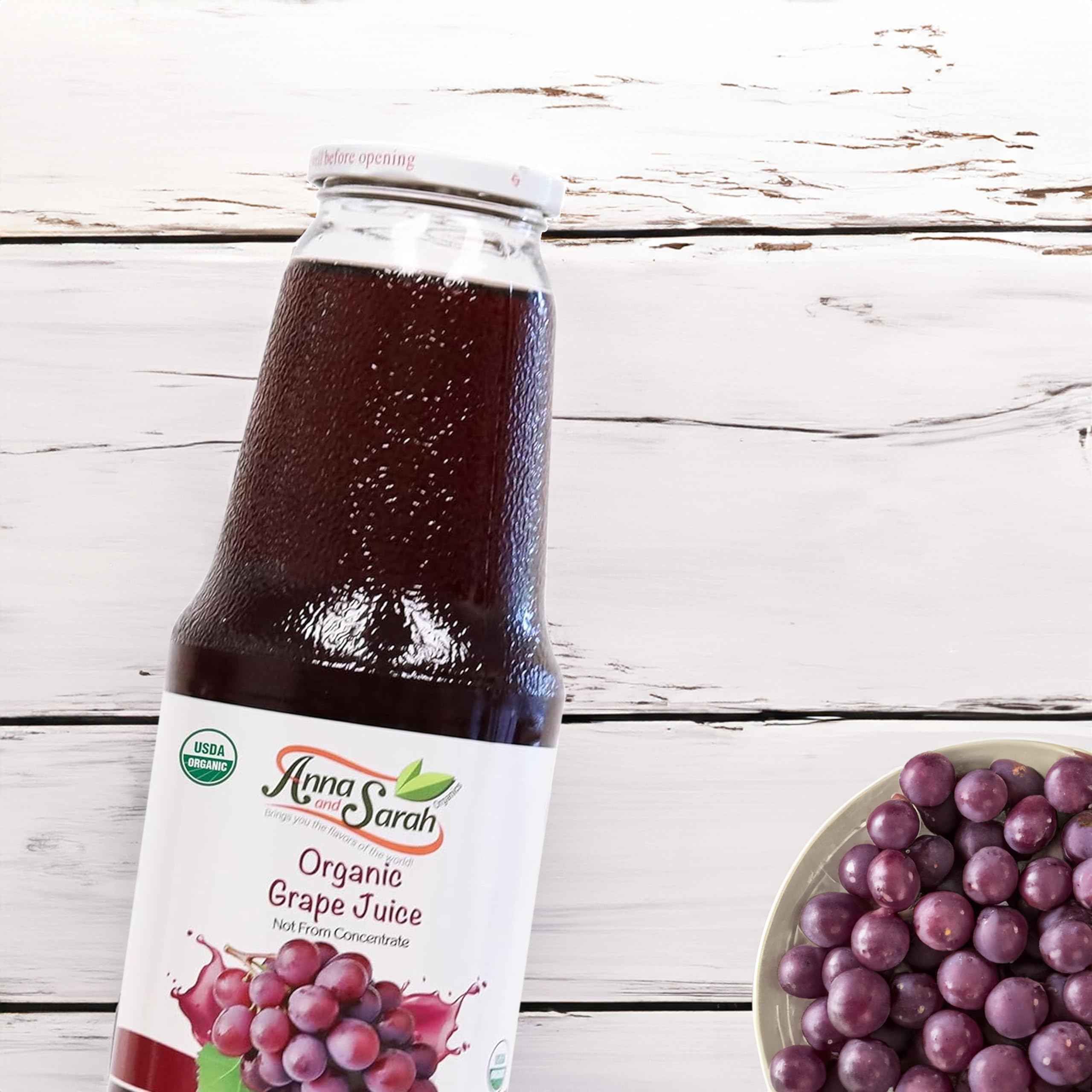 Organic Grape Juice (33.8 oz, 2 Pack) – USDA Certified & Pure