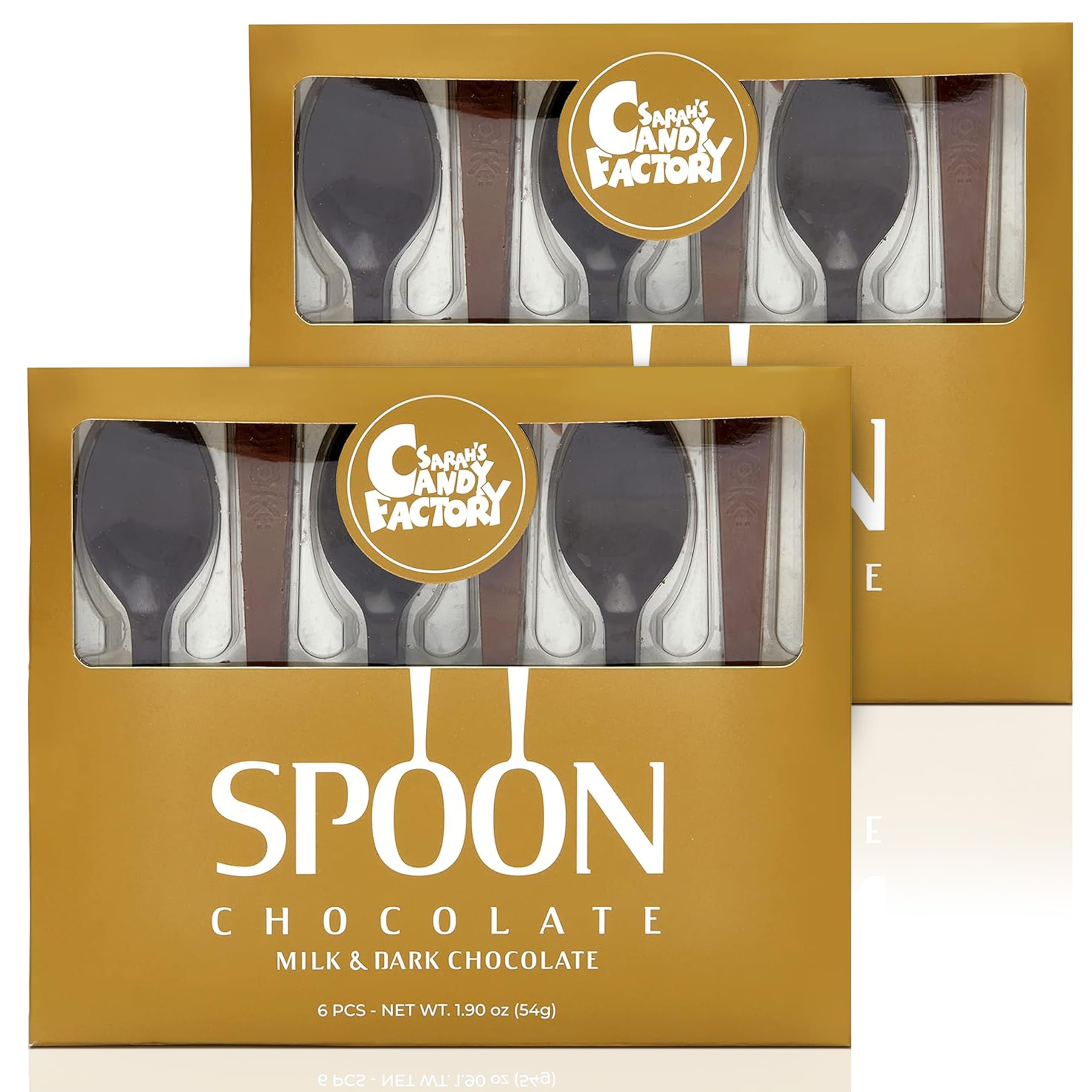 Sarah's Candy Factory Christmas Chocolate Spoons - 12 Count