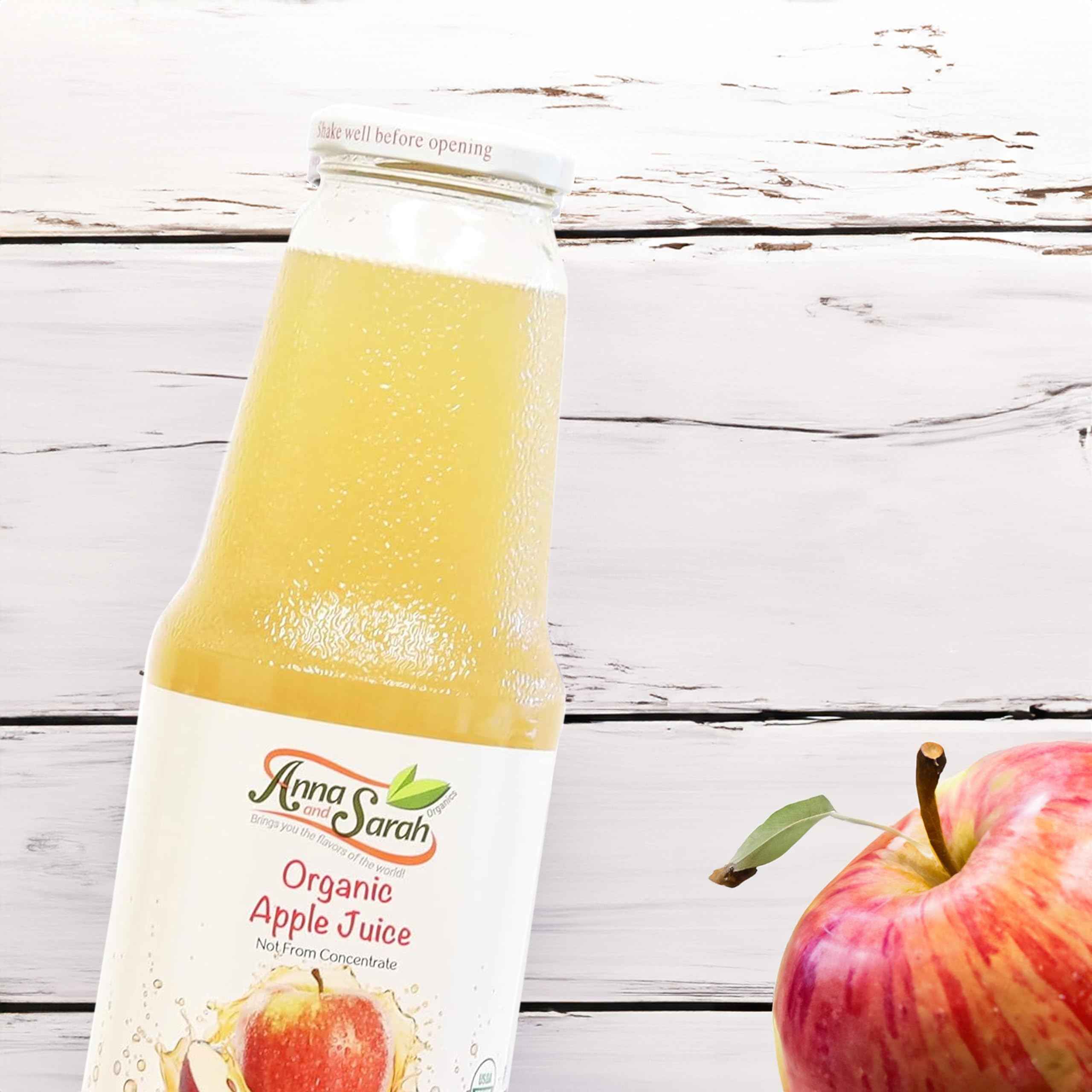Organic Apple Juice (33.8 oz, 2 Pack) – USDA Certified & No Sugar