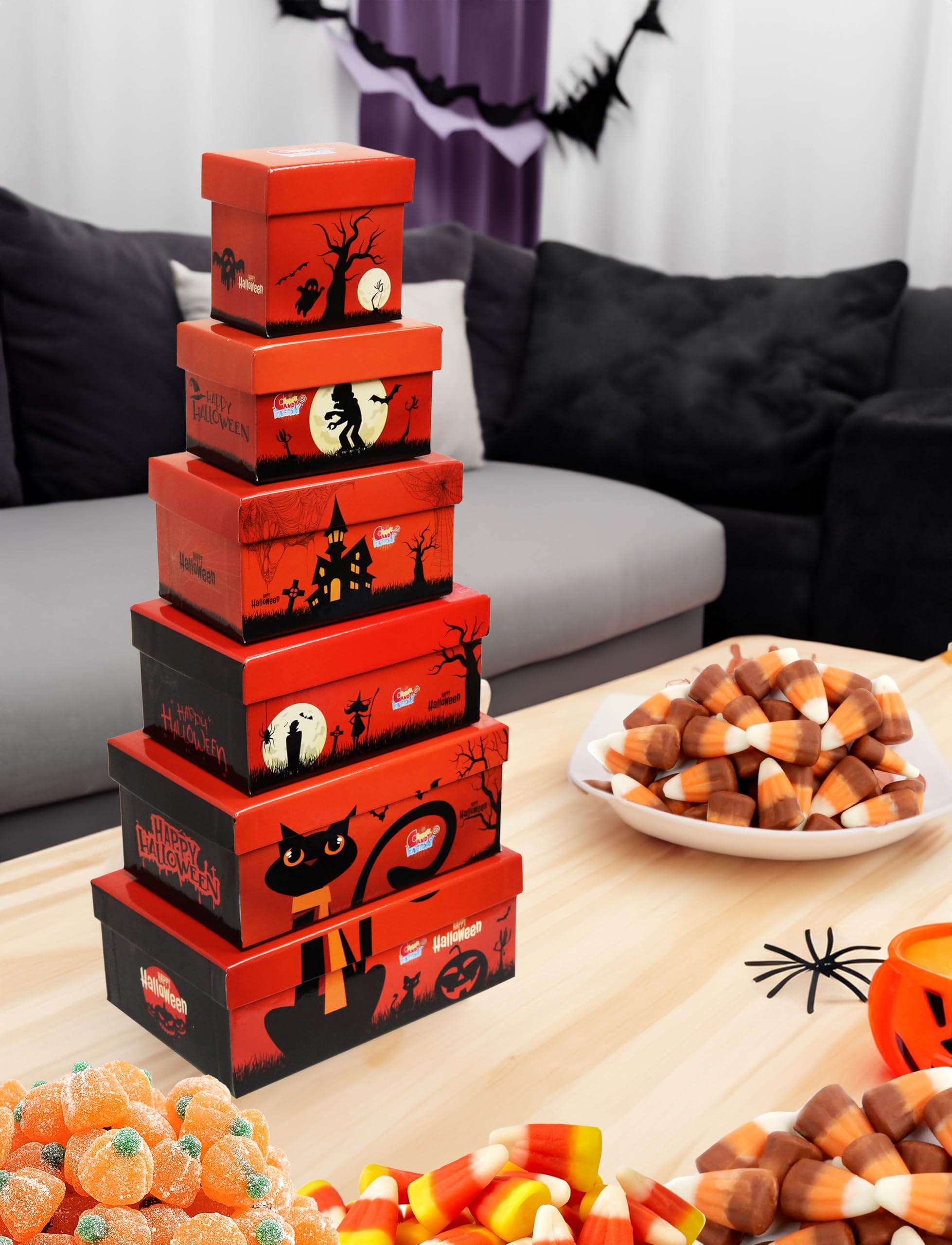 Sarah's Candy Factory Sarah's Candy Factory Halloween Theme Tower Box - 20 Pack